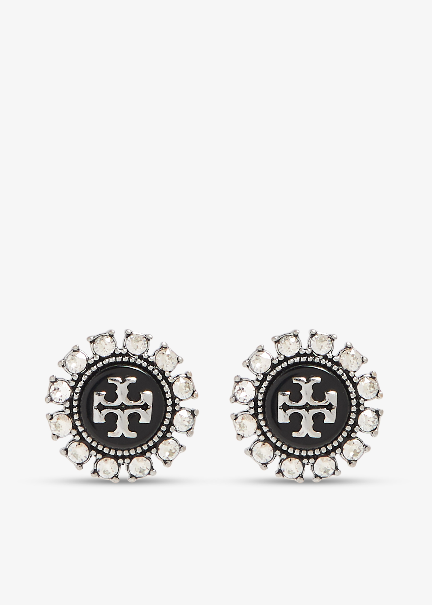 

Kira crystal stud earrings, Black