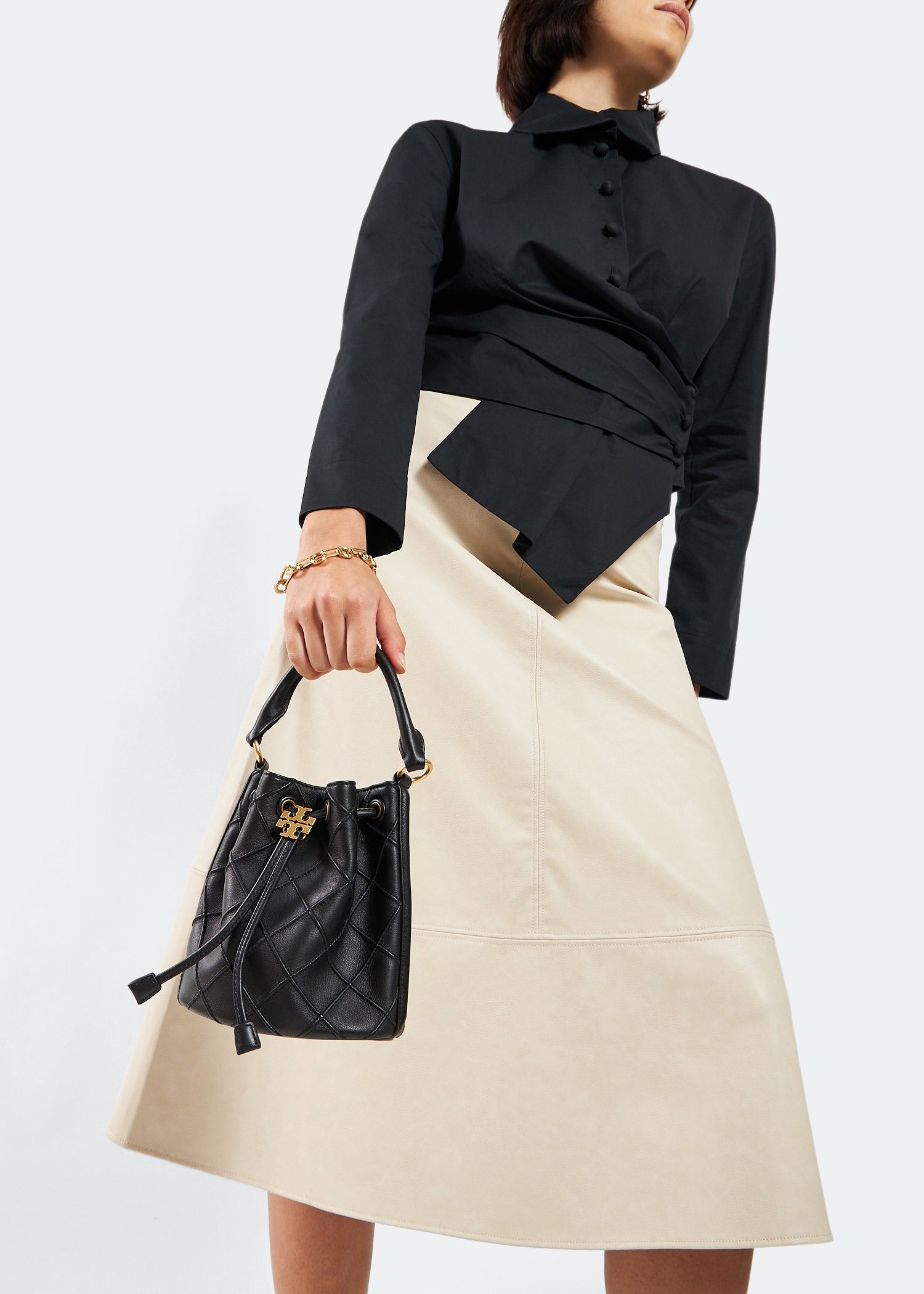 

Fleming bucket bag, Black