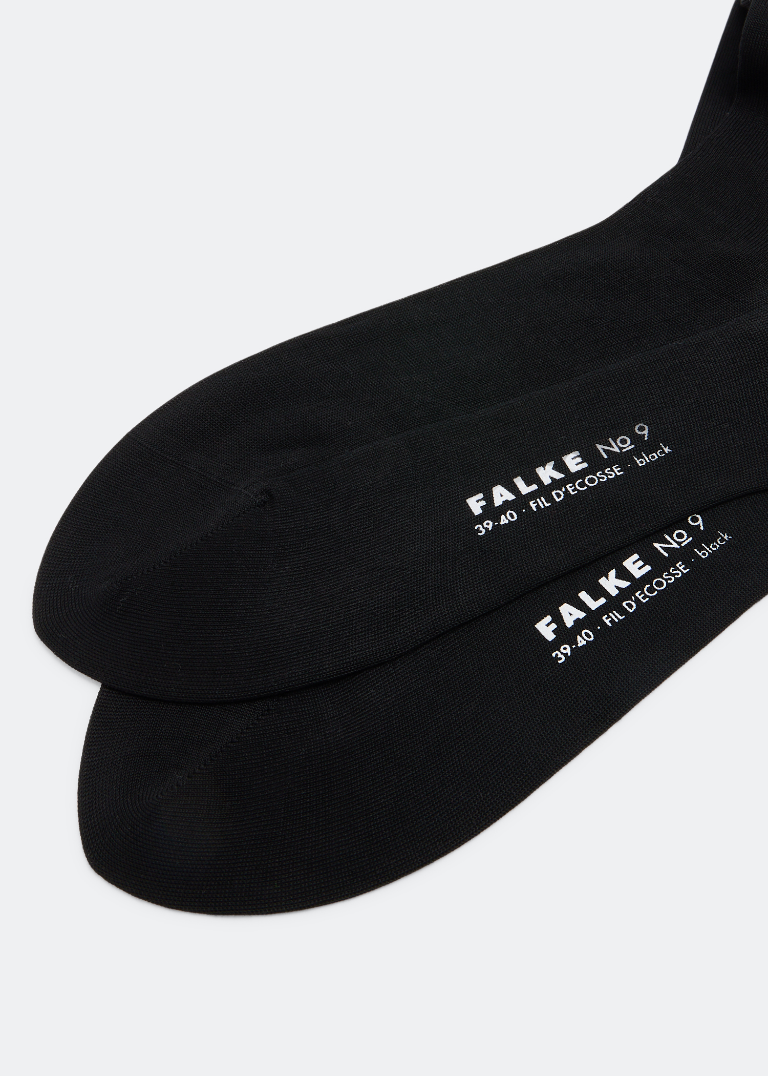 

No. 9 Pure Fil d´Écosse gentlemen socks, Black