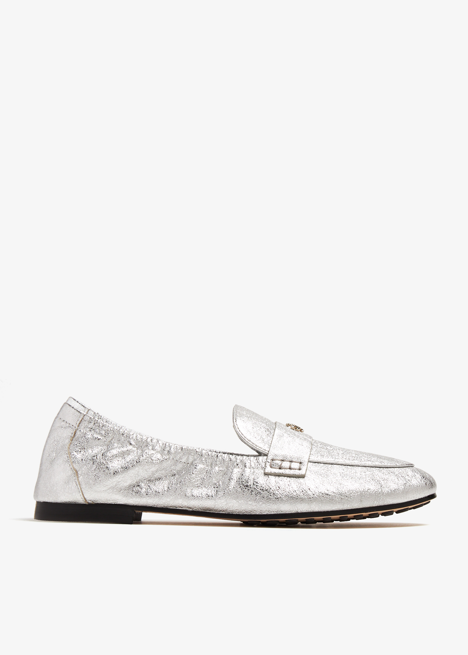 

Ballet loafers, Silver