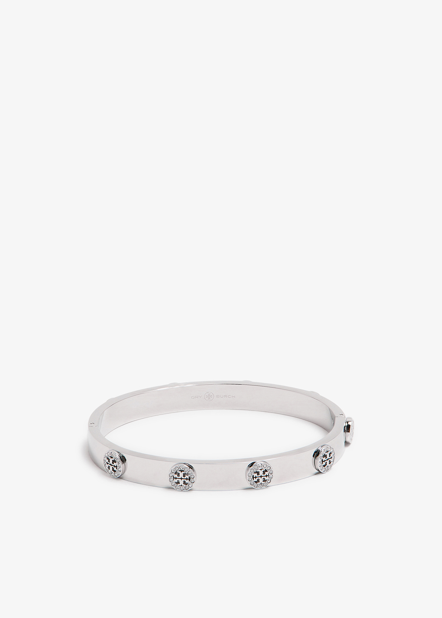 

Miller stud pavé hinge bracelet, Silver