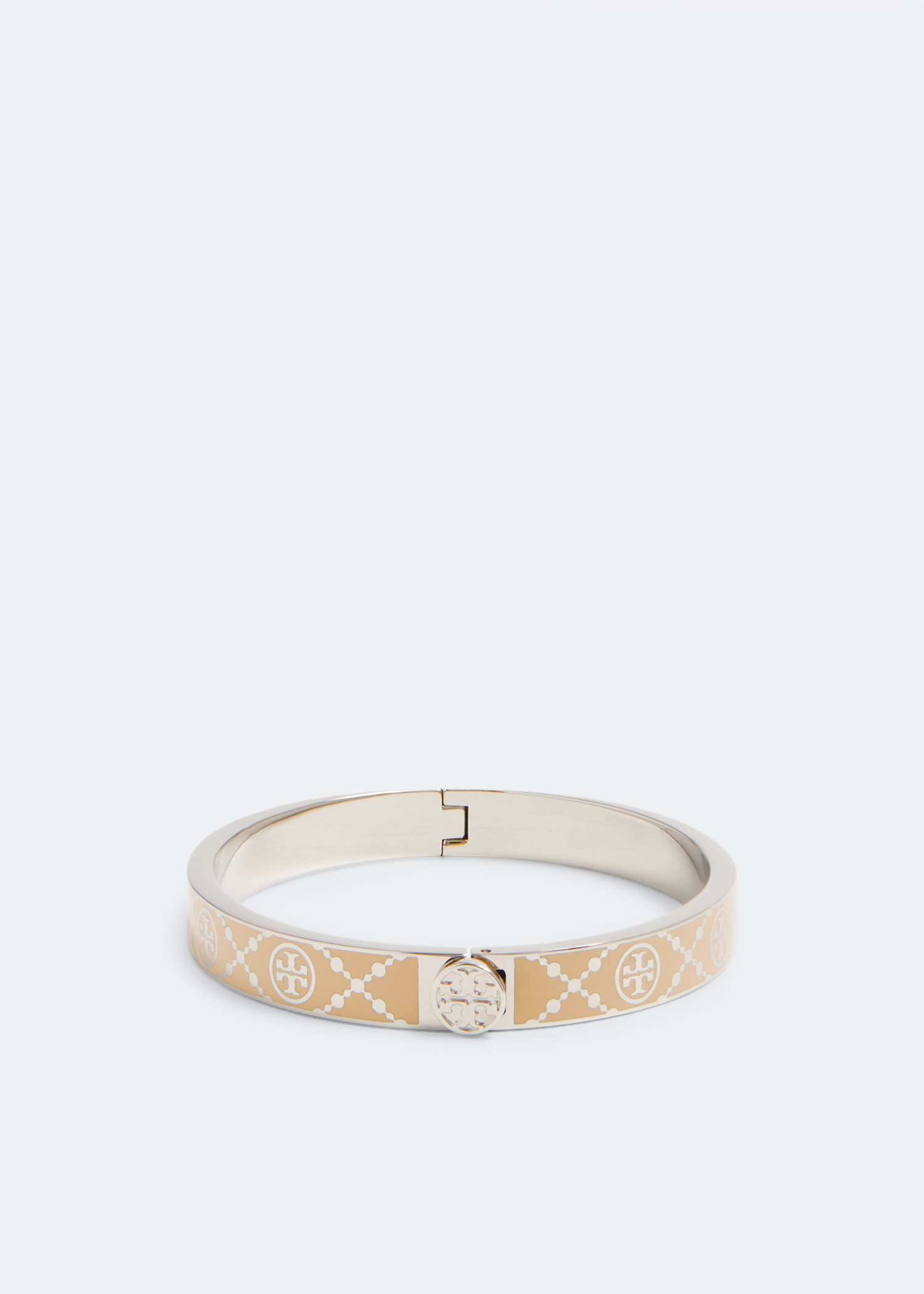 

T Monogram hinge bracelet, Gold