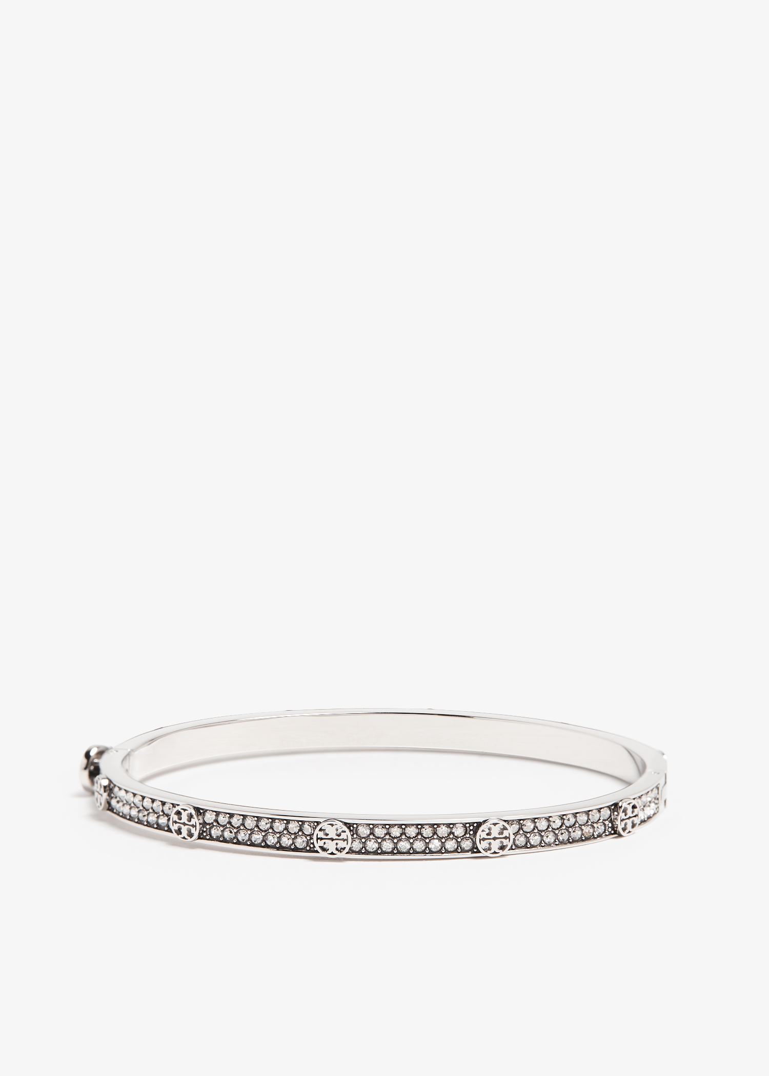 

Miller stud pavé hinge bracelet, Silver