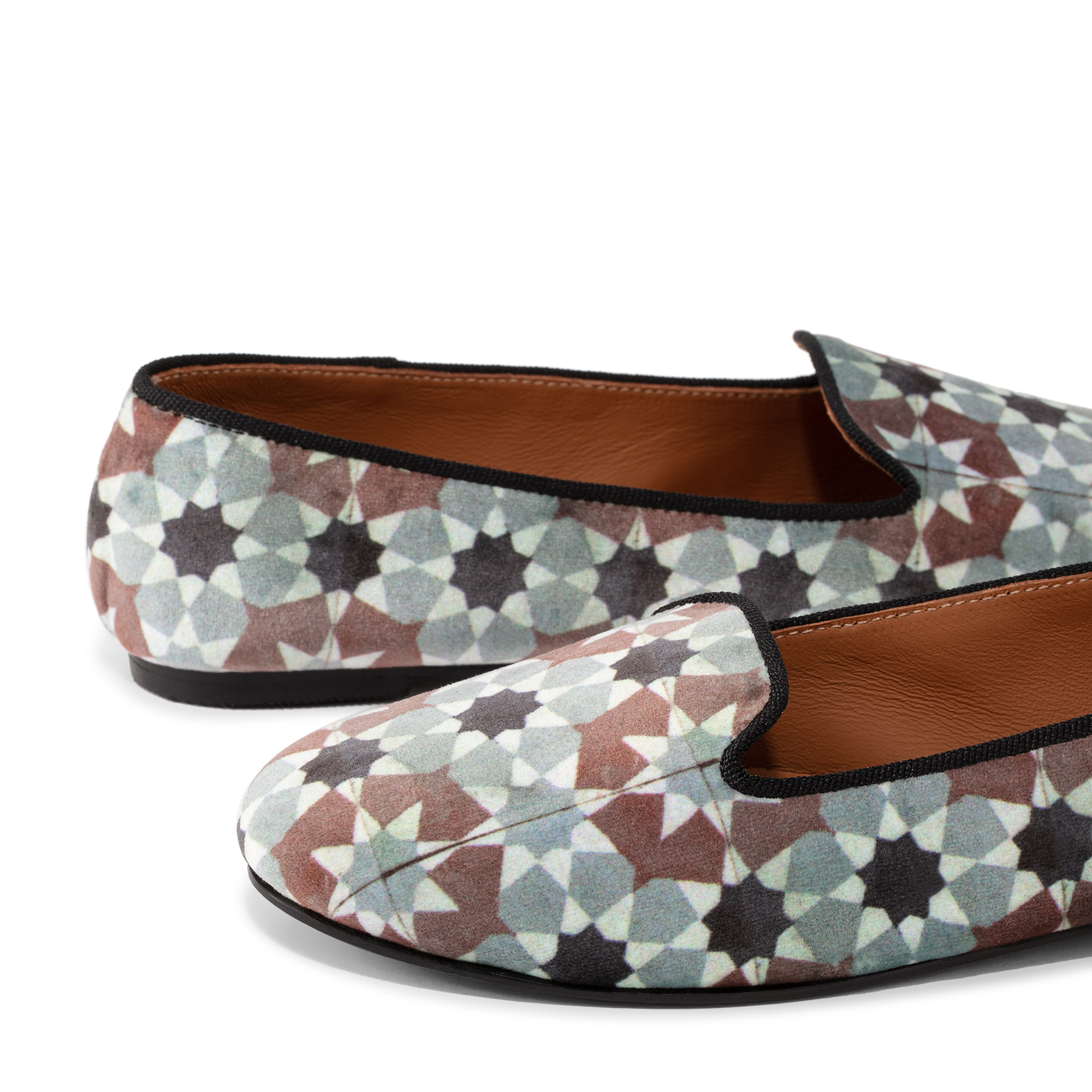 

Velvet loafers, Blue