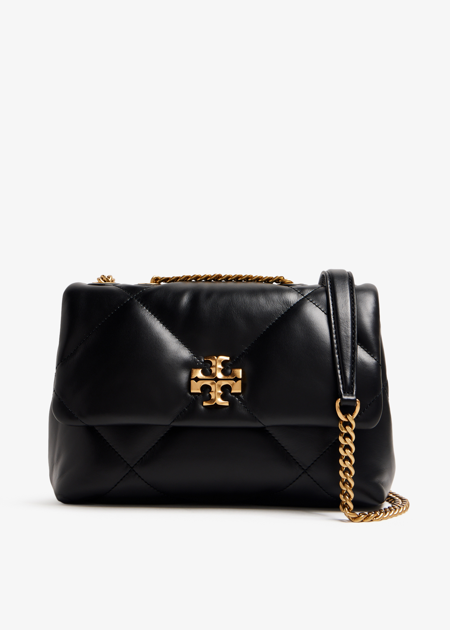 

Kira diamond quilt small convertible shoulder bag, Black