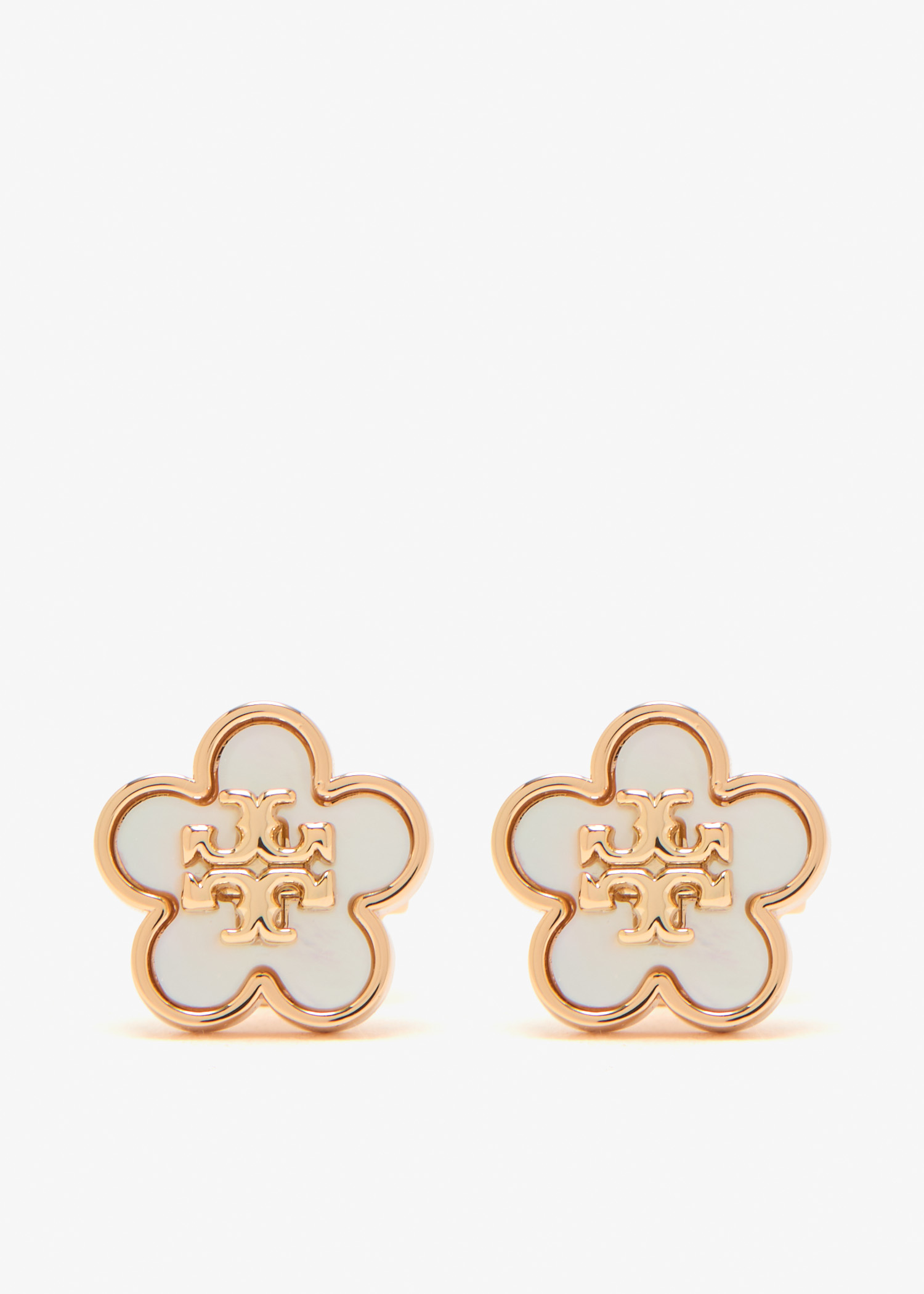 

Kira flower stud earrings, Gold