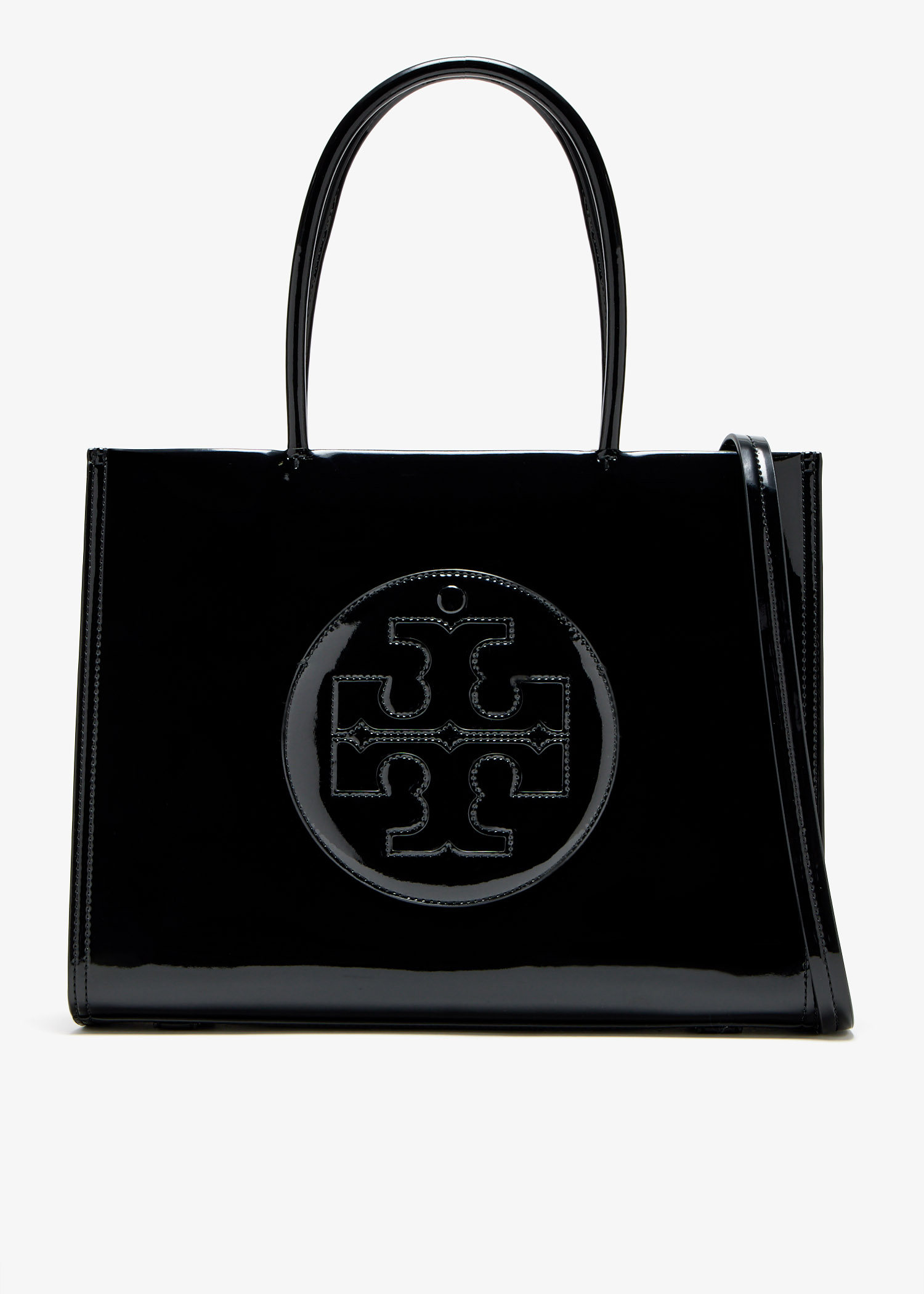 

Small Ella Bio Patent tote bag, Black
