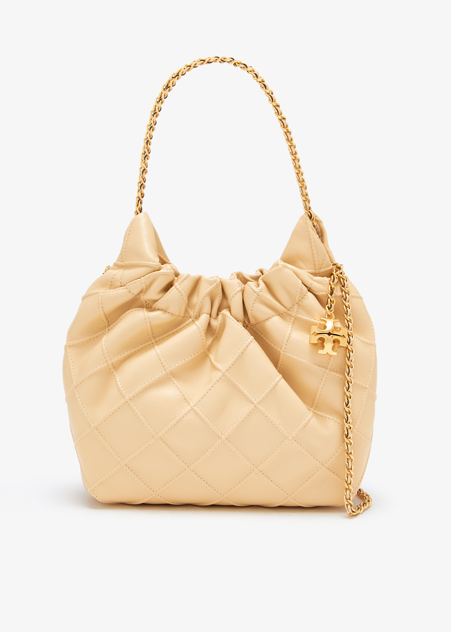 

Mini Fleming drawstring bag, Beige