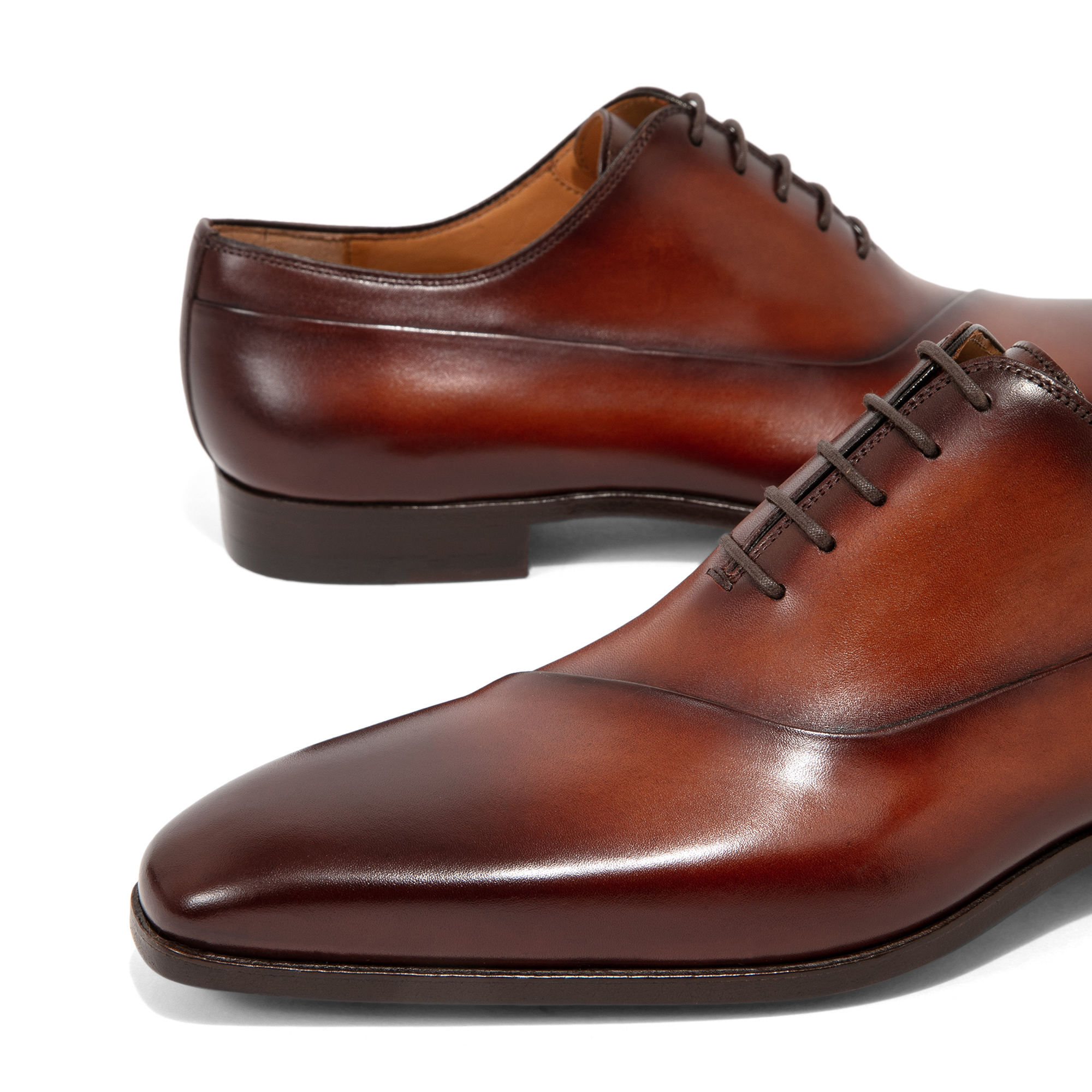 

Leather Oxford shoes, Brown
