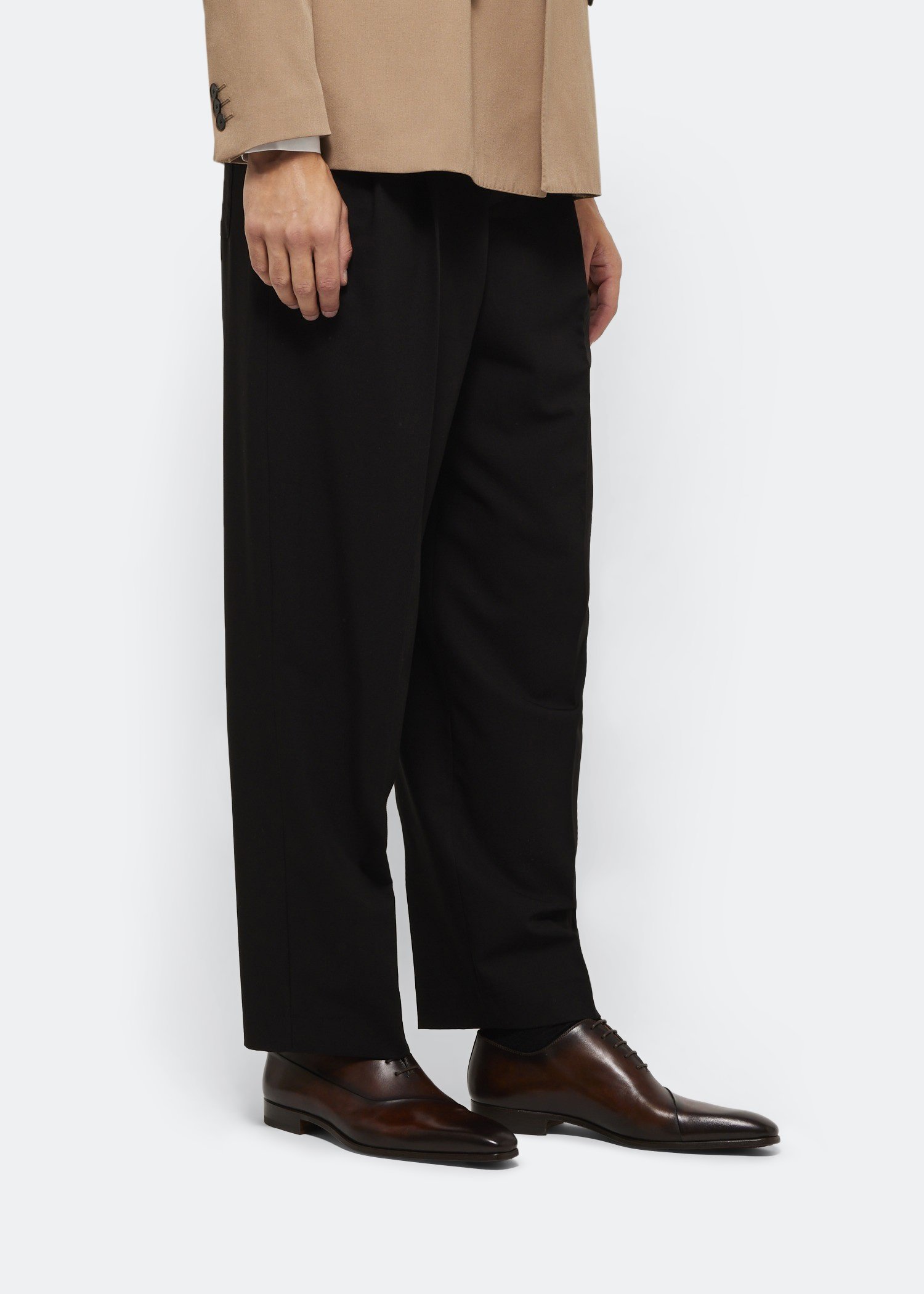 

Leather Oxford shoes, Brown