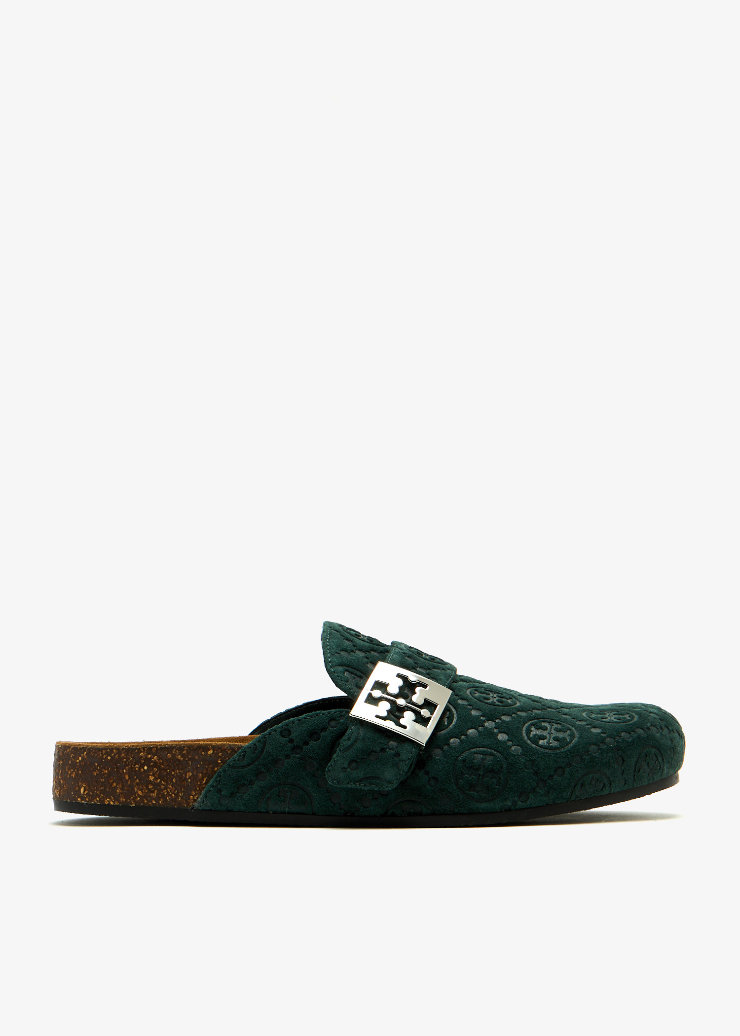 

T Monogram Mellow mules, Green
