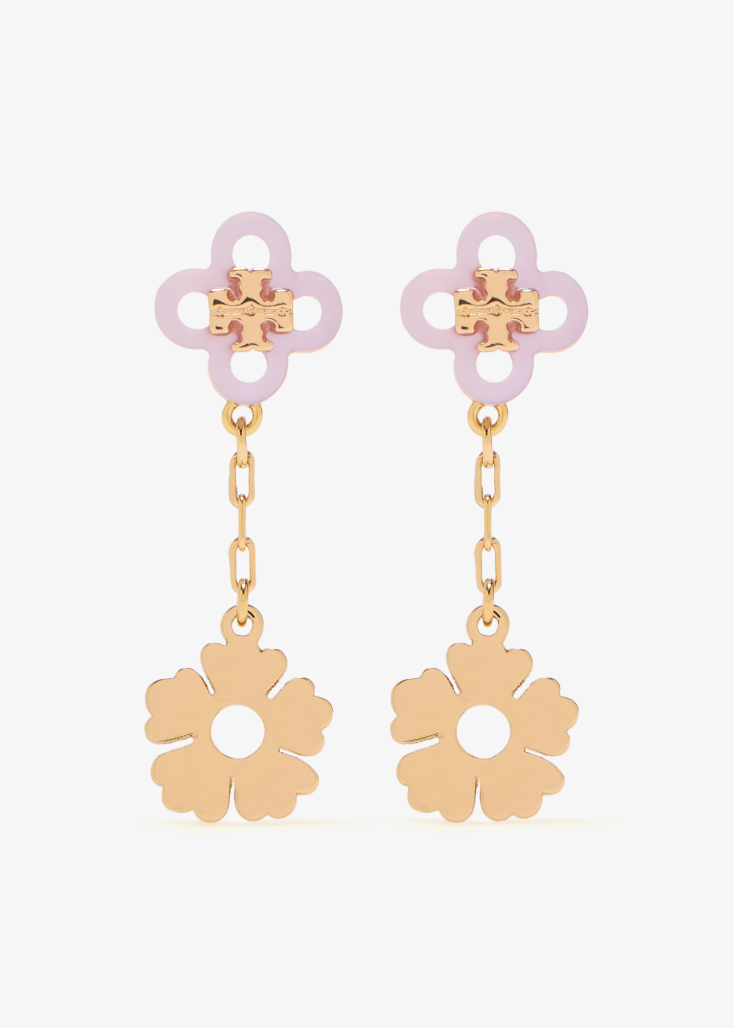 

Clover Linear earrings, Gold