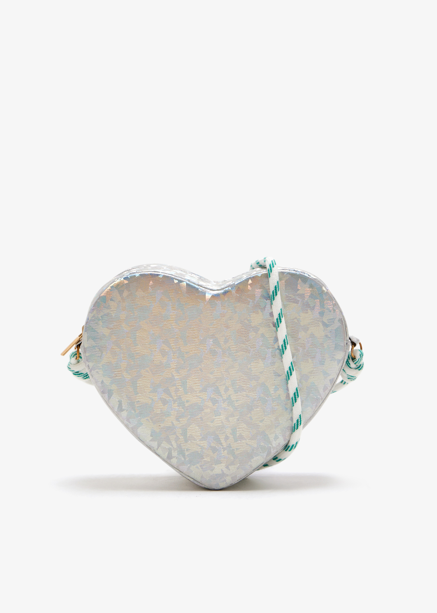 

Holographic heart bag, Silver