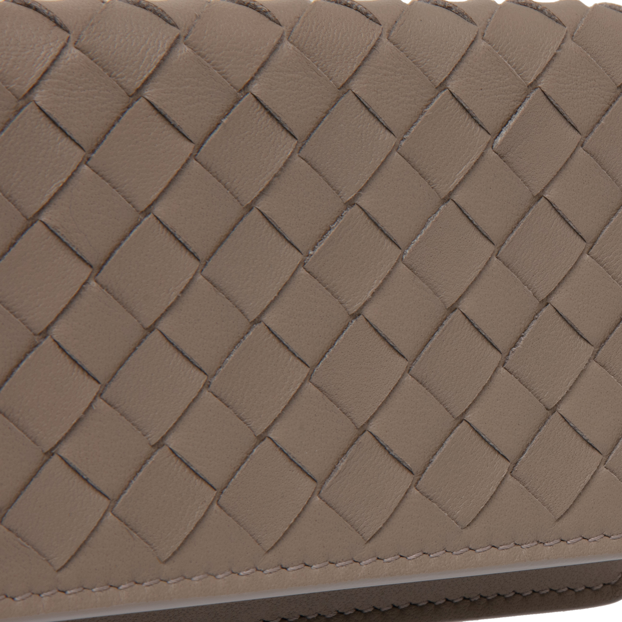 

Intrecciato small wallet, Beige
