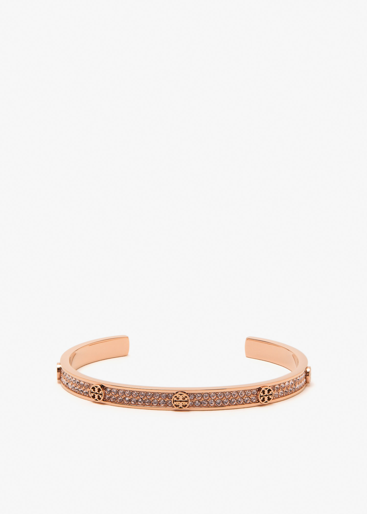 

Icon Pavé cuff bracelet, Rose gold