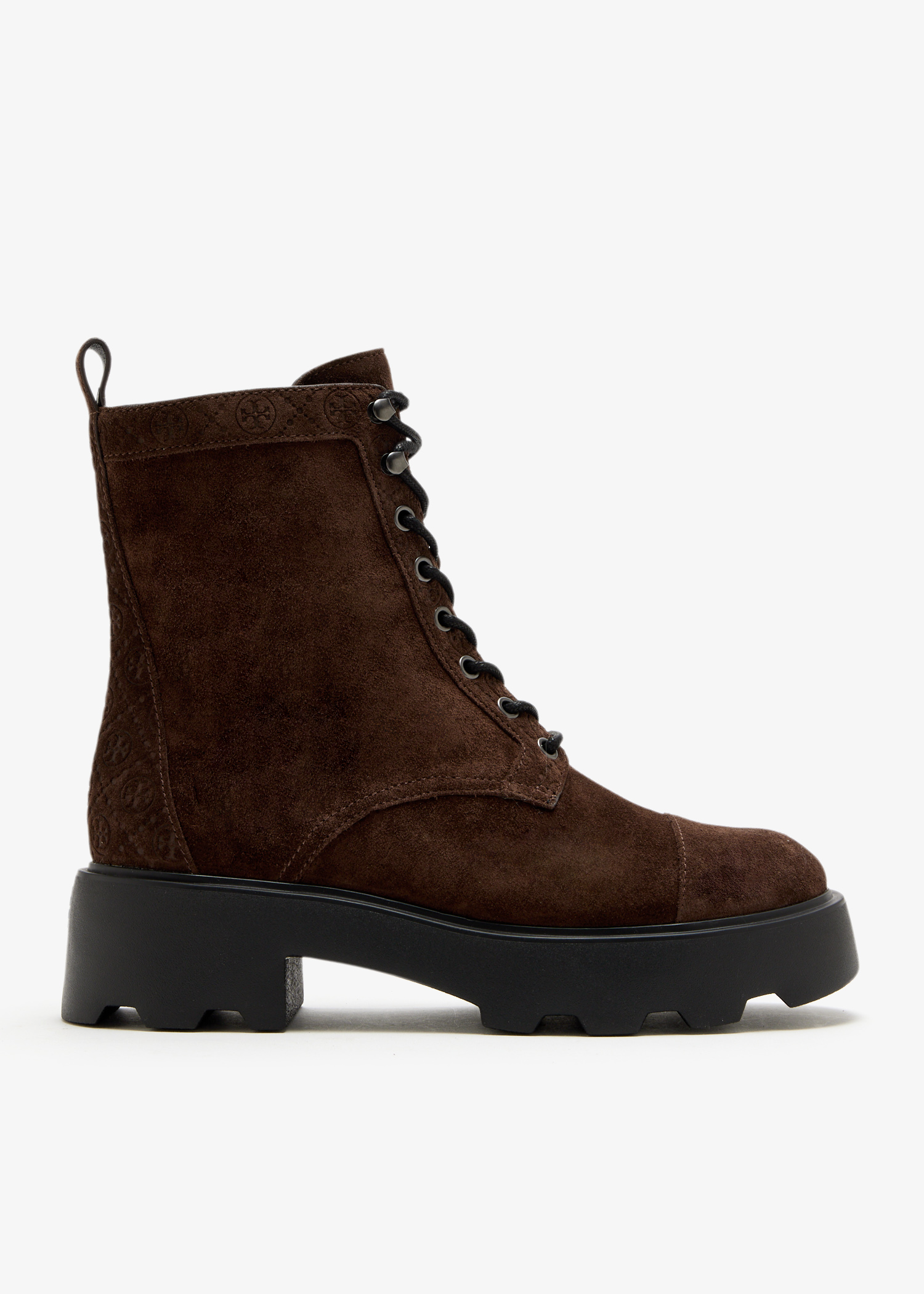 

T Monogram ankle boots, Brown