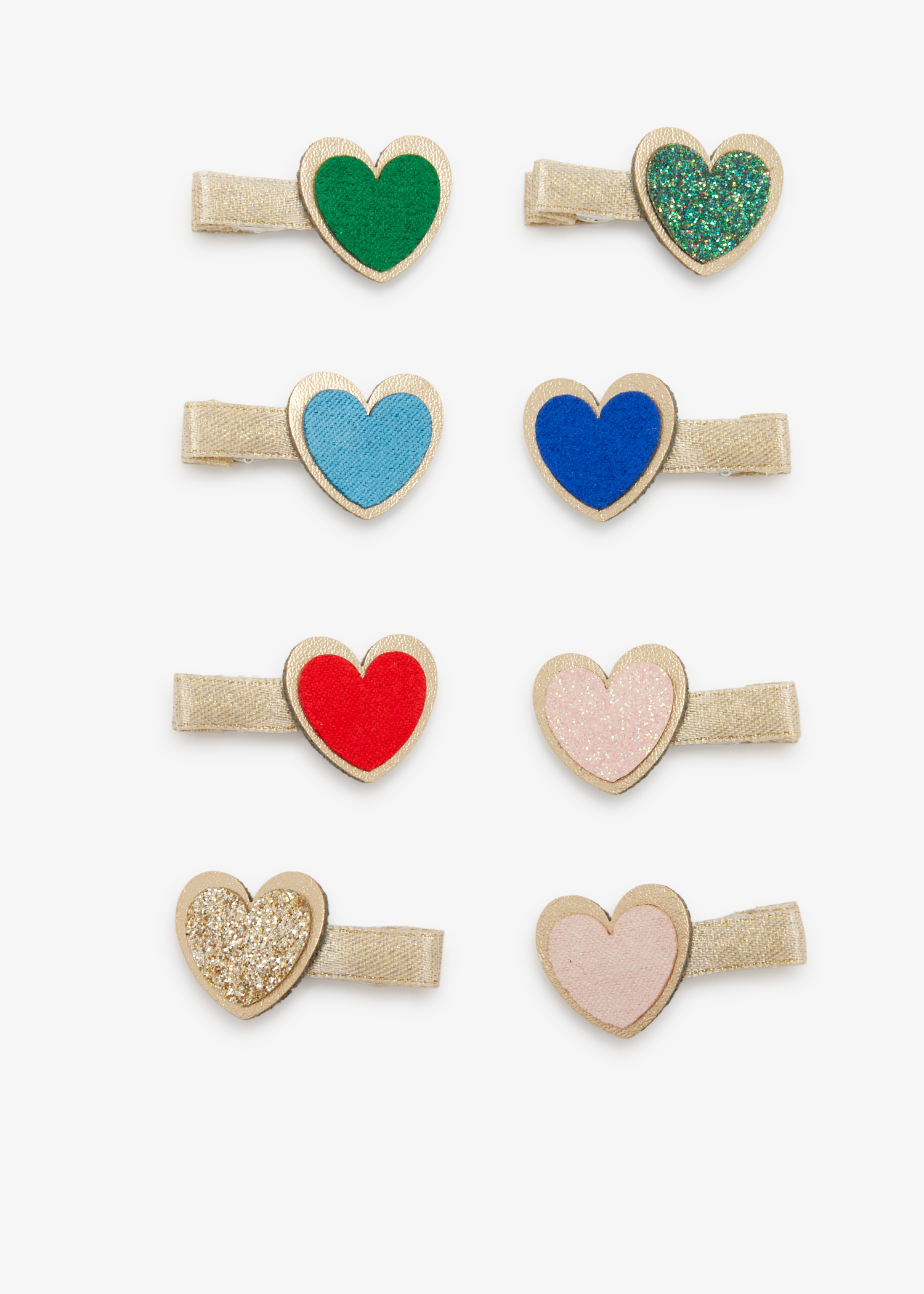 

Heartbeat mini clips, Multicolored