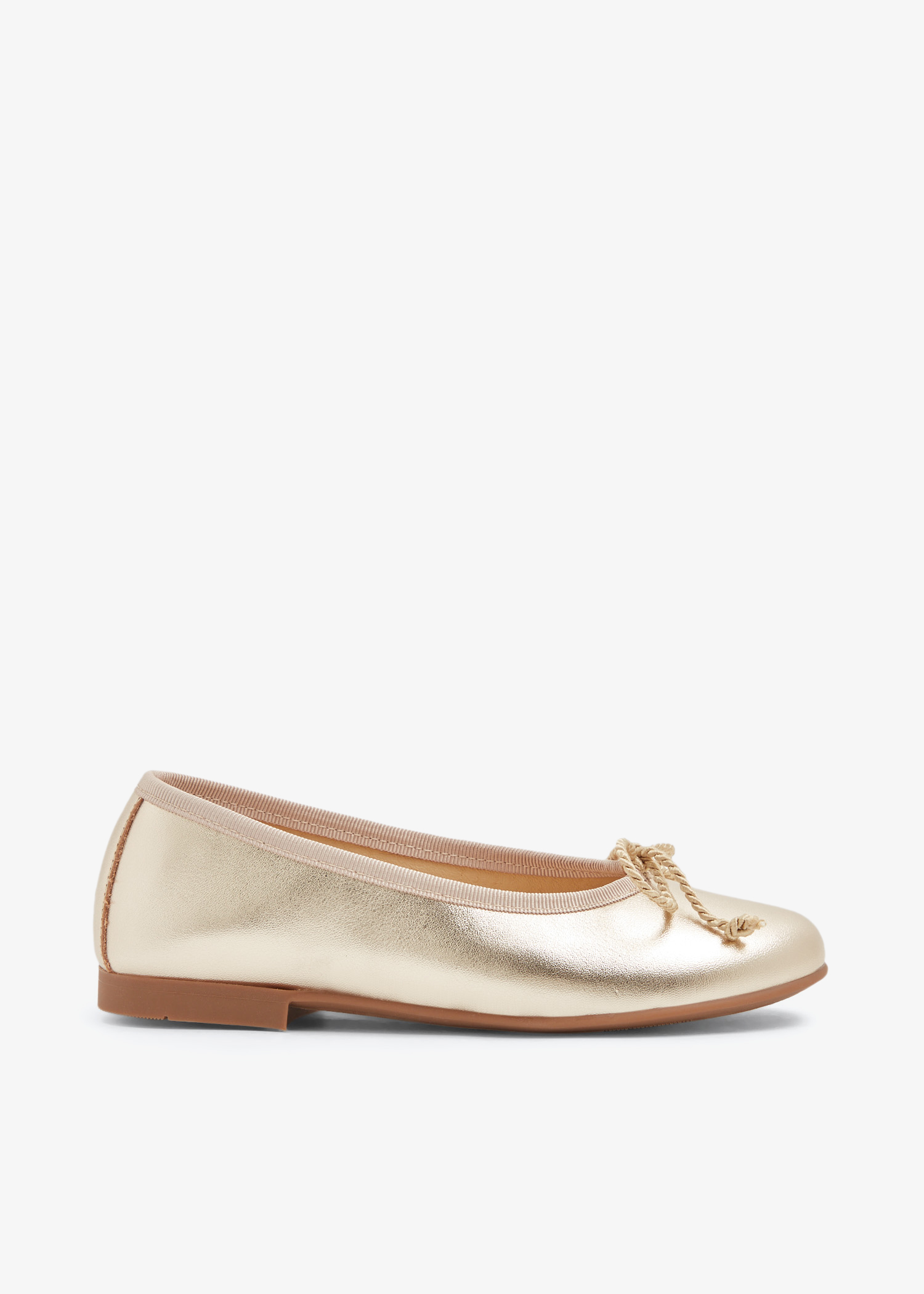 

Ballerina flats, Gold