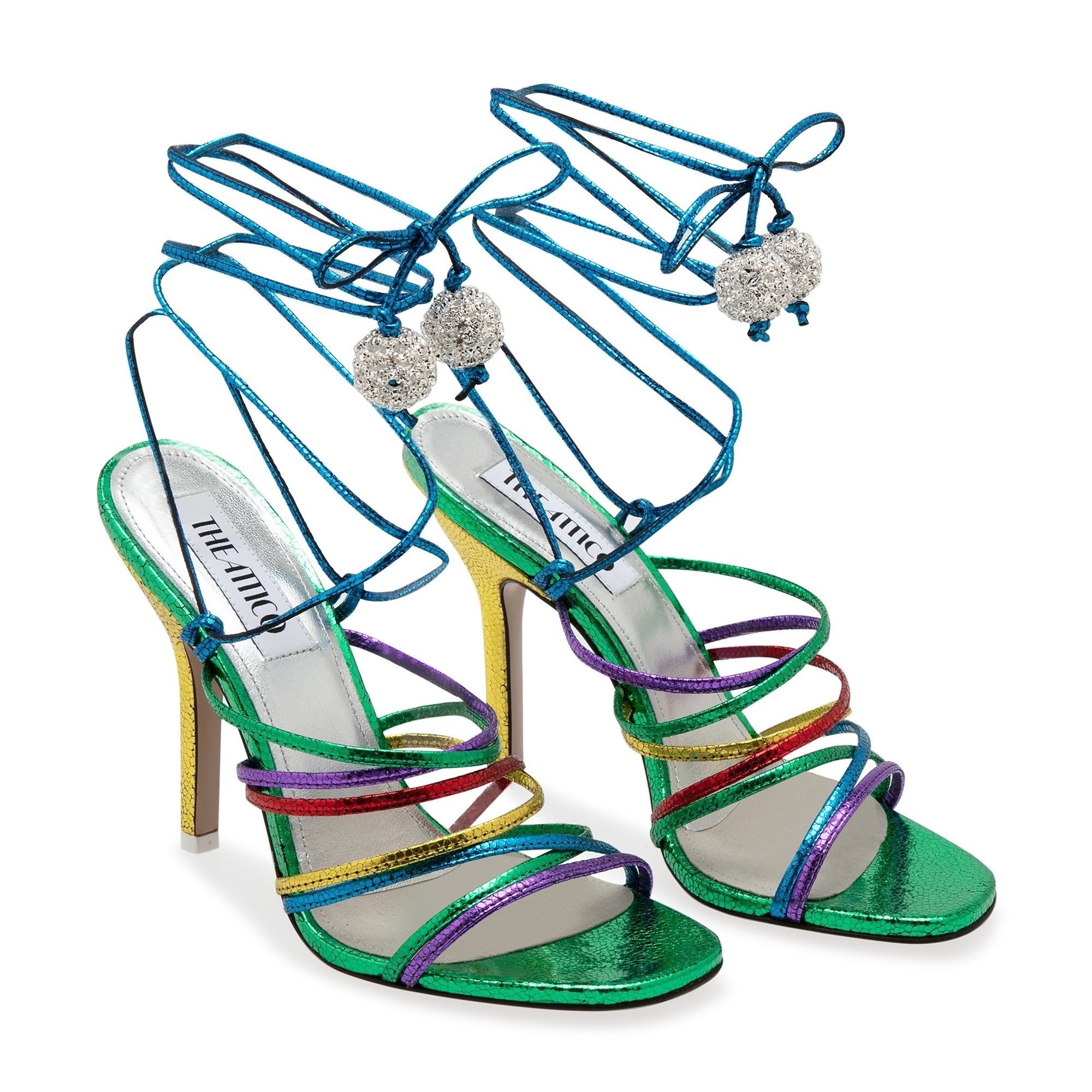 

Fiona leather sandals, Multi-coloured