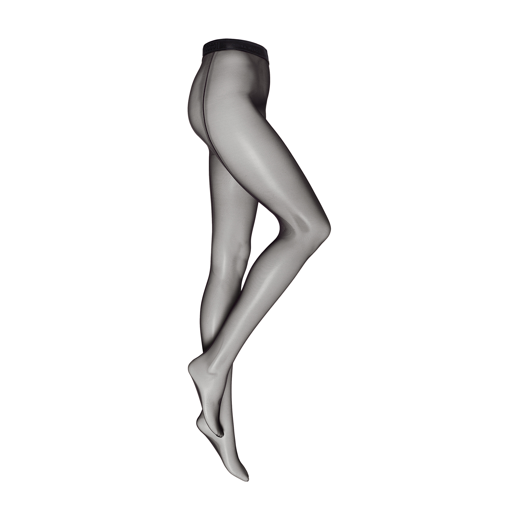 

x Amina Muaddi thong tights, Black