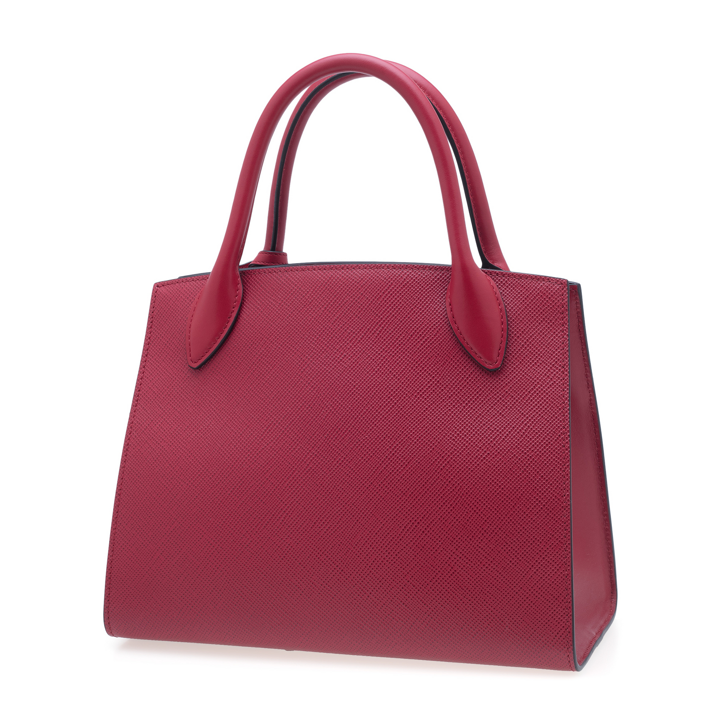 

Monochrome Saffiano leather bag, Burgundy