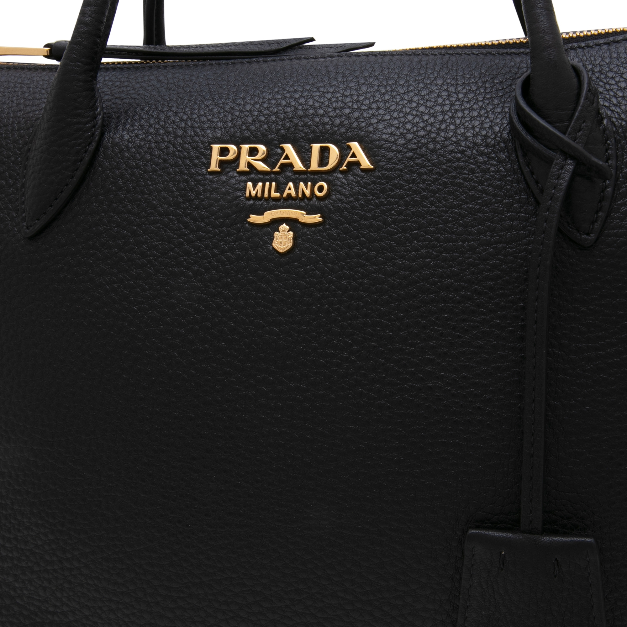 

Leather tote bag, Black