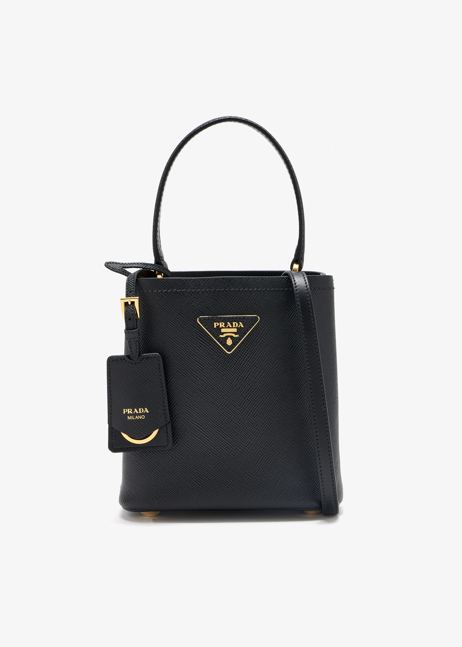 

Prada Panier Saffiano leather mini bag, Black