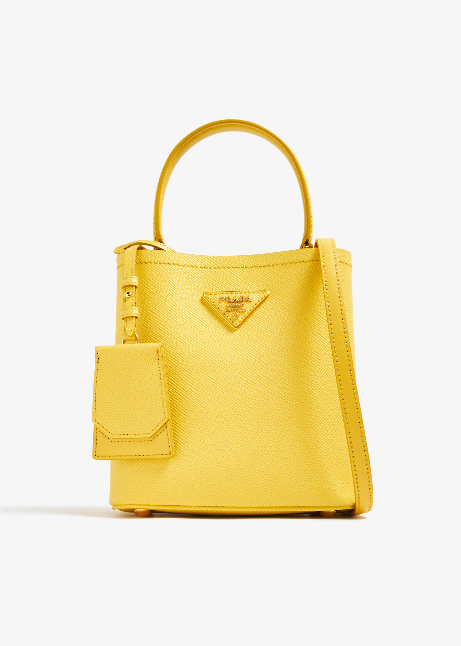 

Panier small leather bag, Yellow