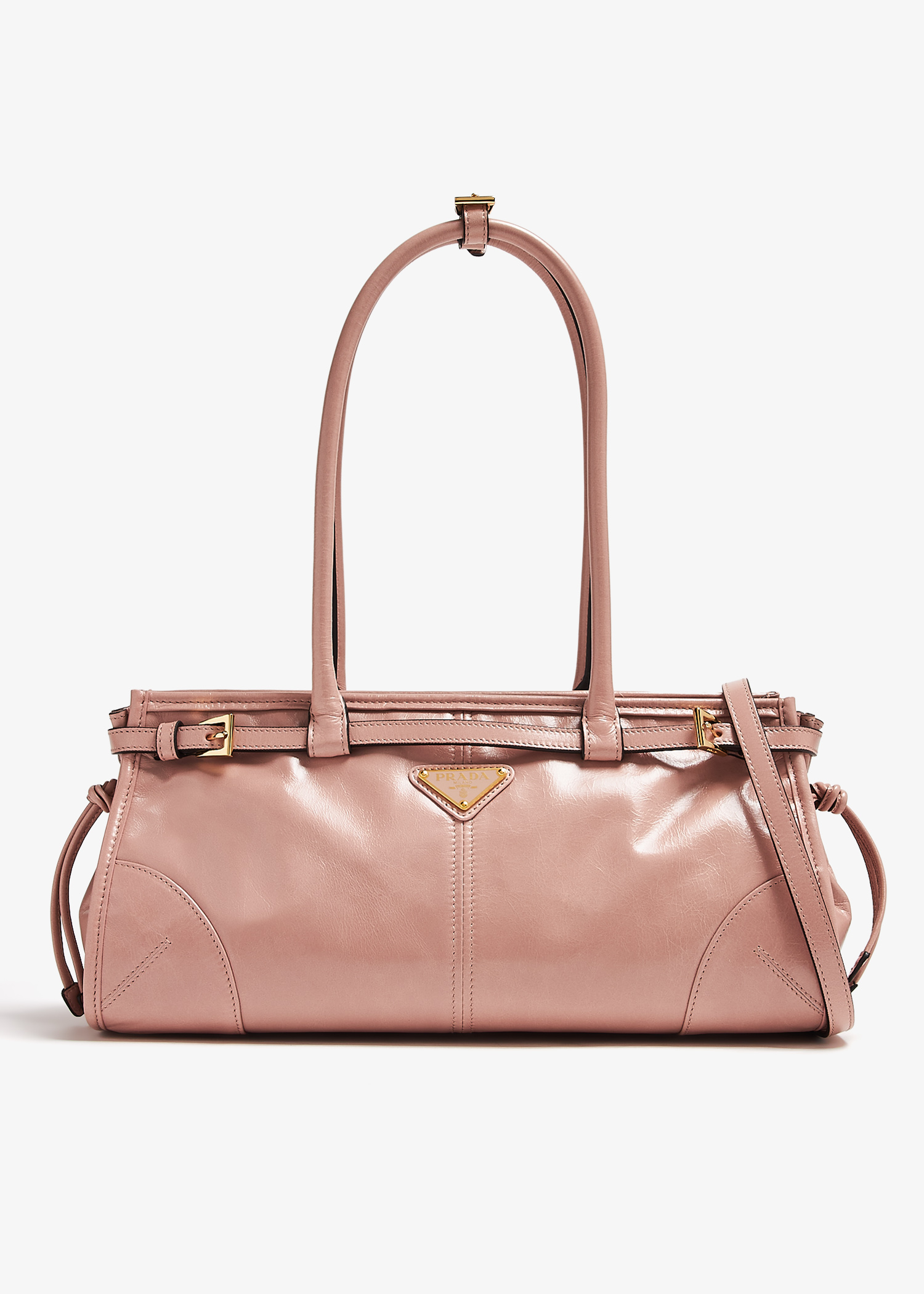 

Prada Bonnie medium leather handbag, Pink
