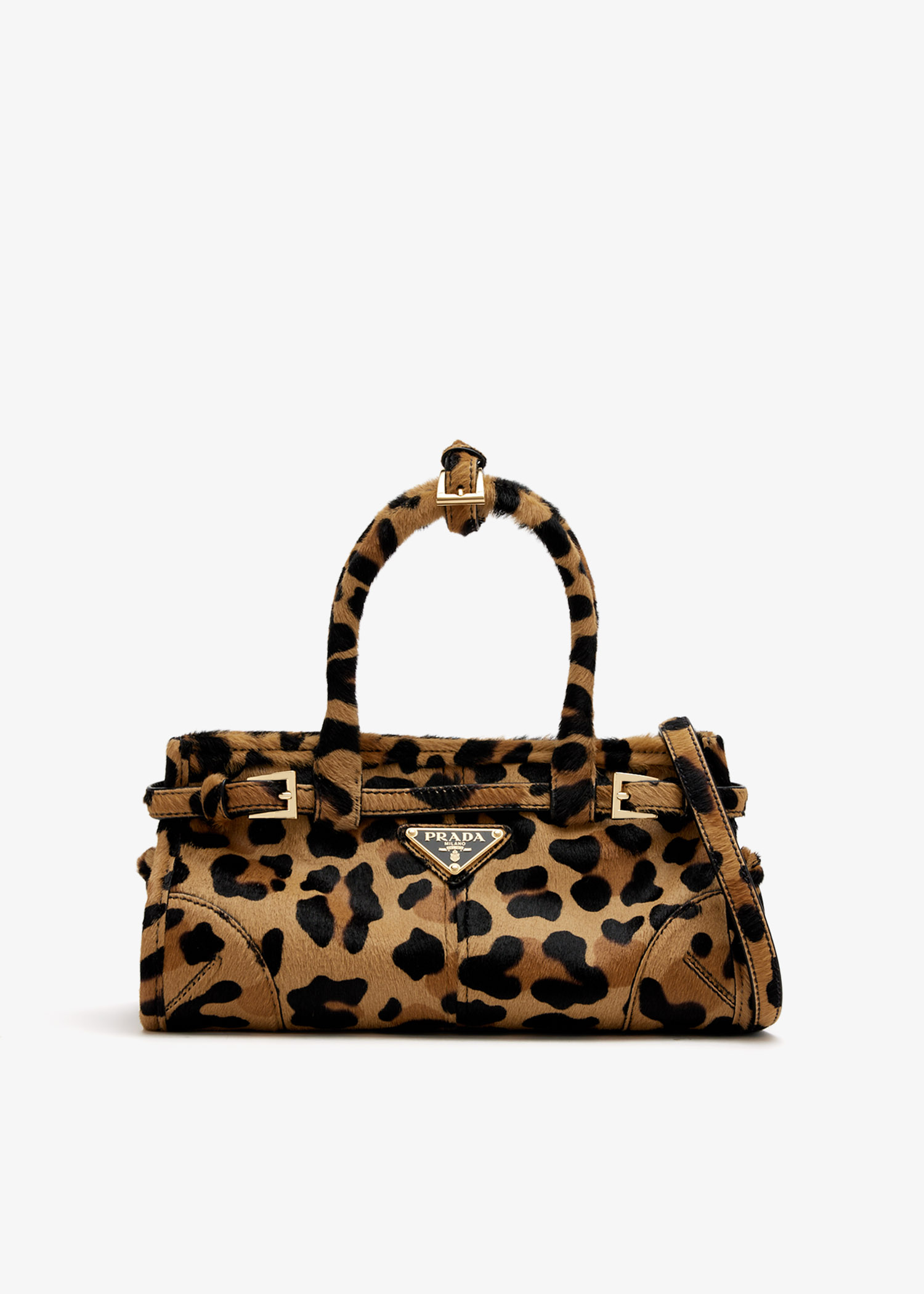 

Prada Bonnie mini printed leather handbag, Animal printed
