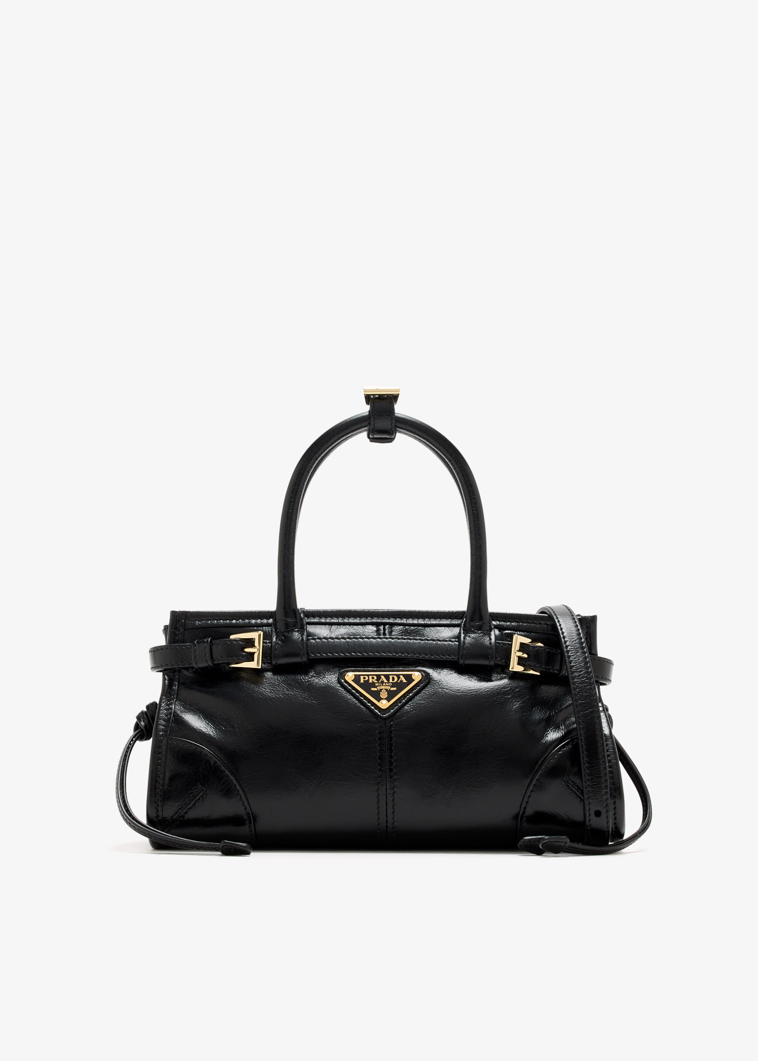 

Prada Bonnie leather mini handbag, Black