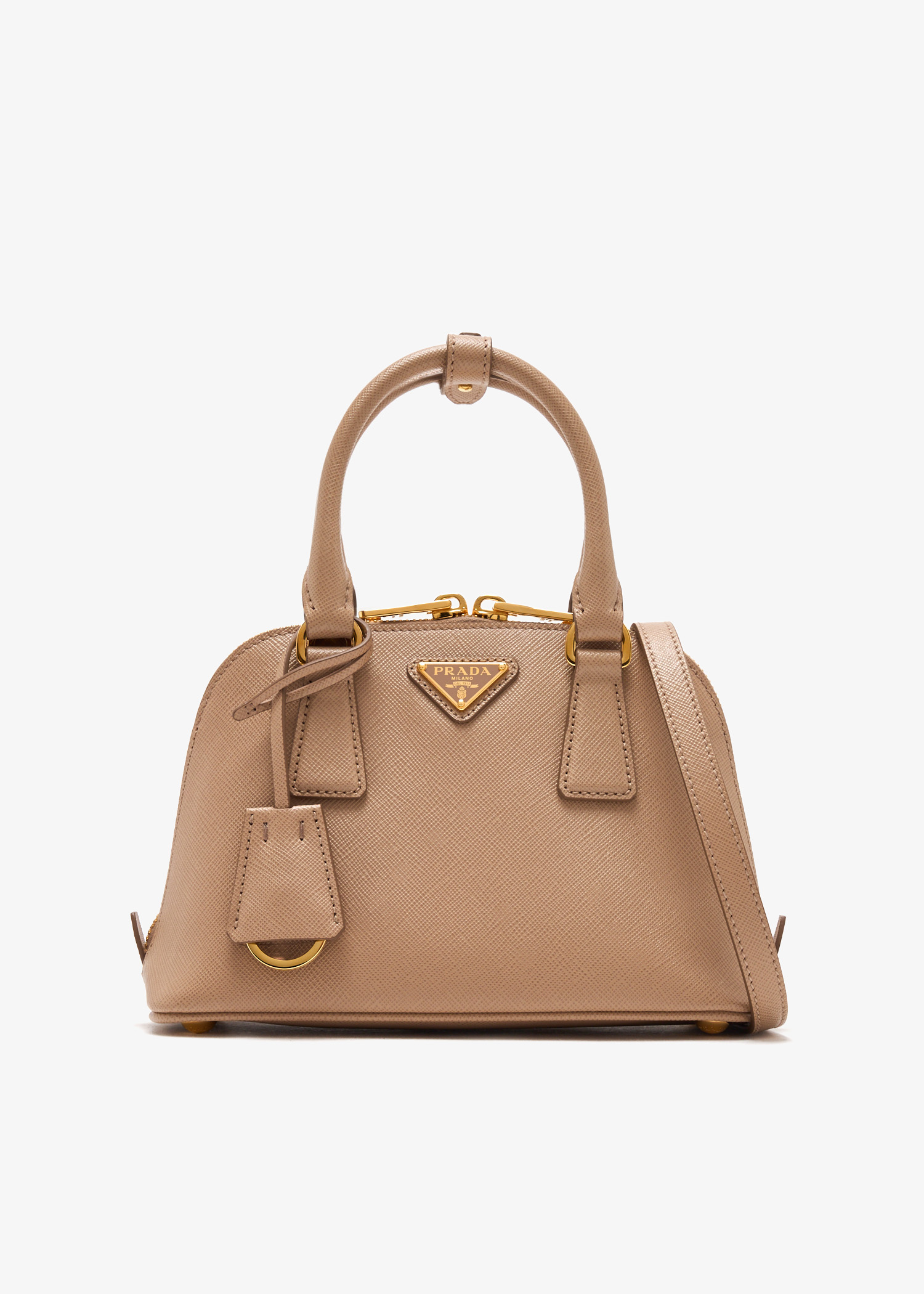 

Promenade saffiano leather mini bag, Beige