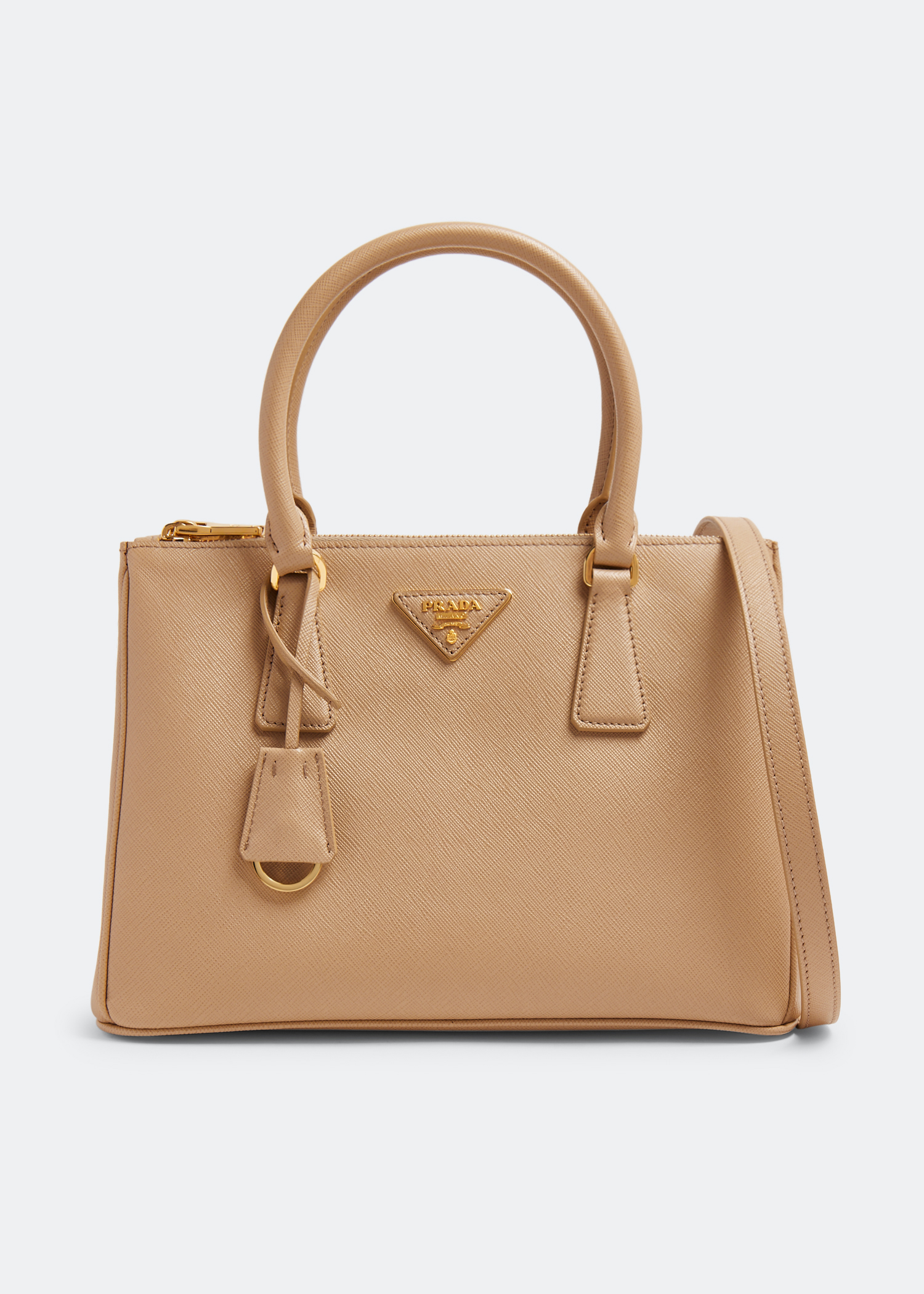 

Galleria medium leather bag, Beige