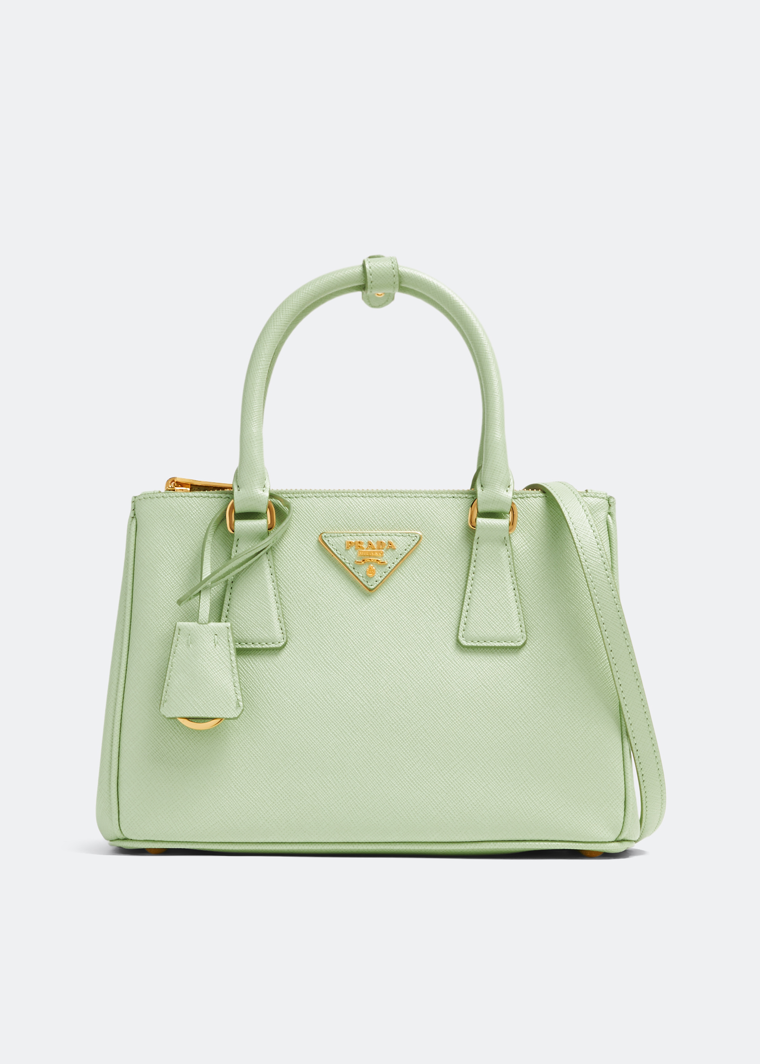 

Galleria small leather bag, Green