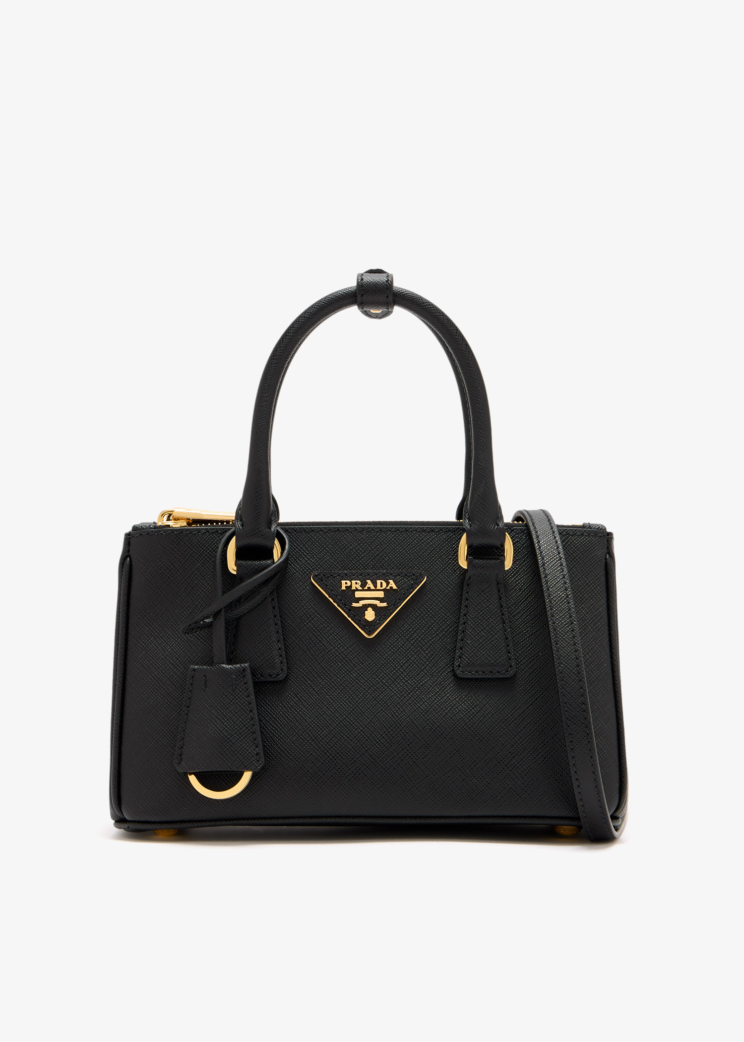 

Prada Galleria saffiano leather mini bag, Black