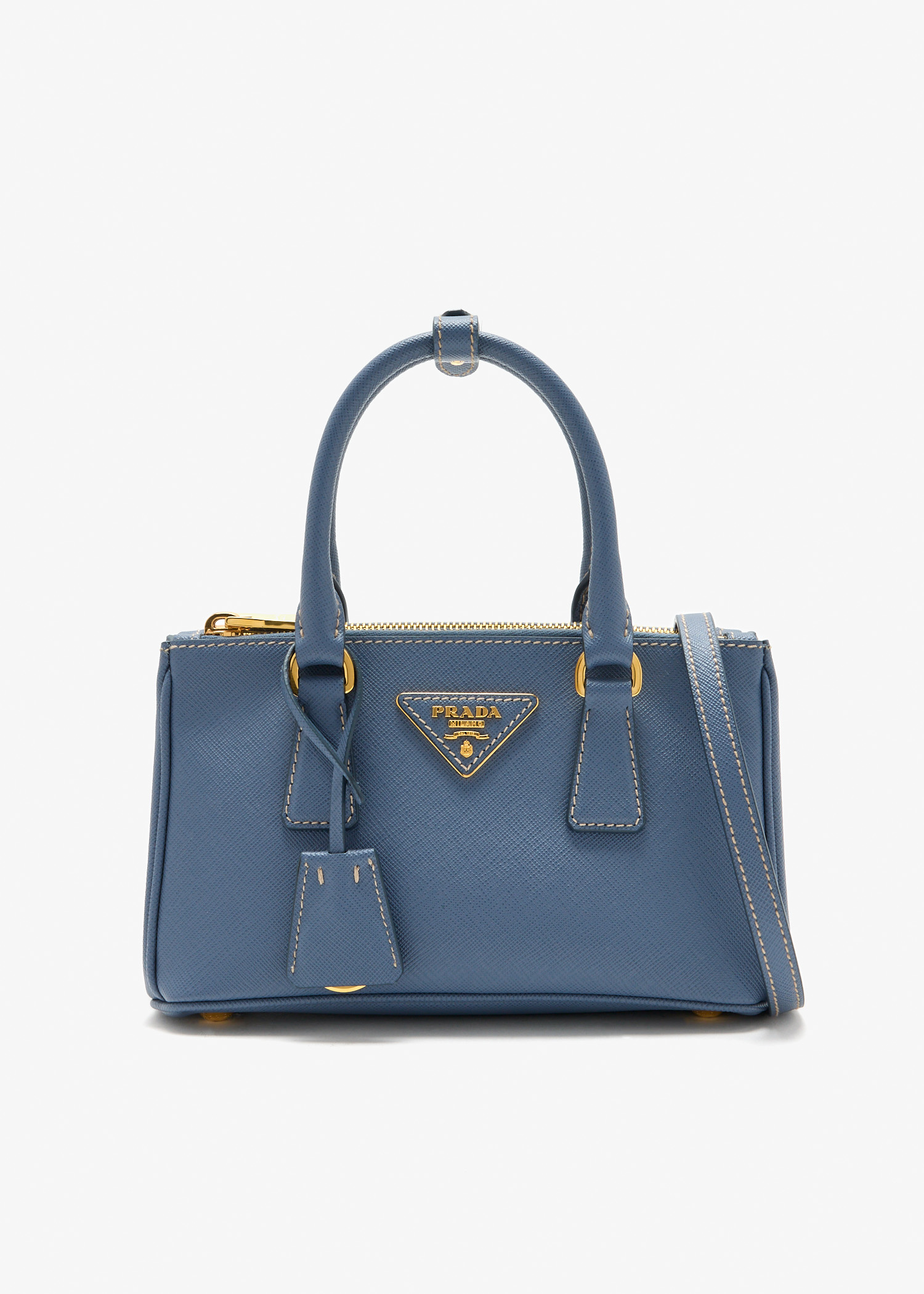 

Prada Galleria mini Saffiano leather bag, Blue