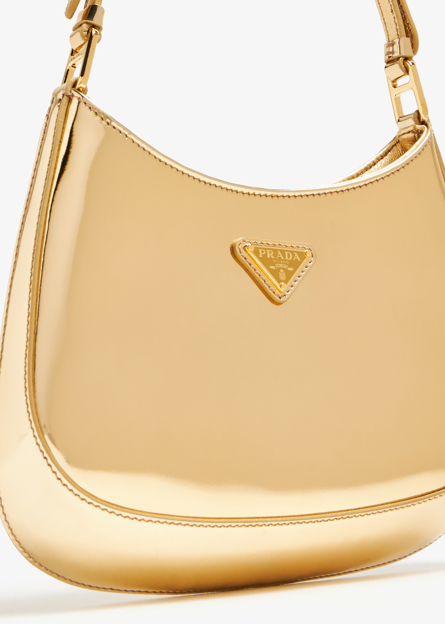

Cleo leather shoulder bag, Gold