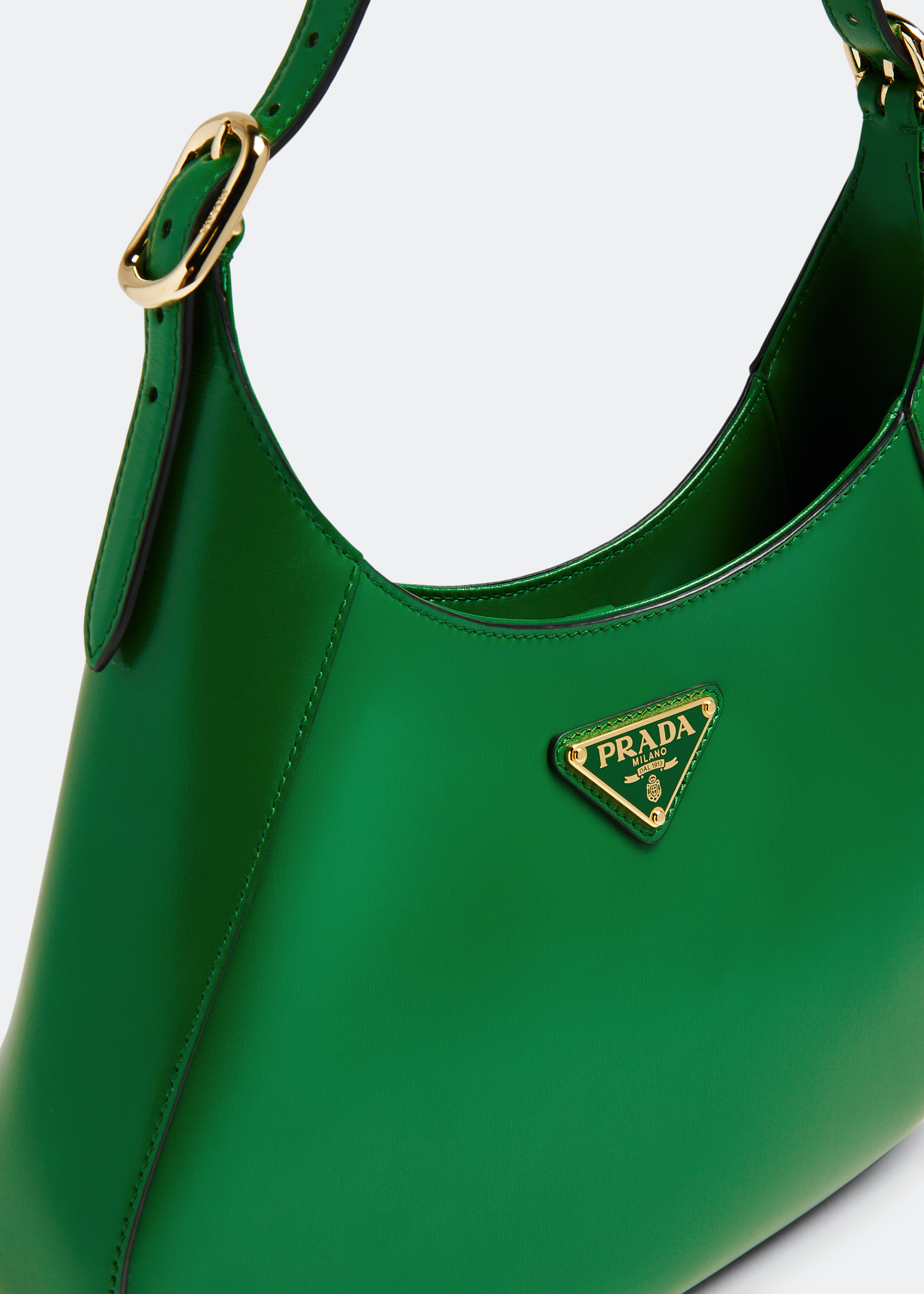 

Leather shoulder bag, Green