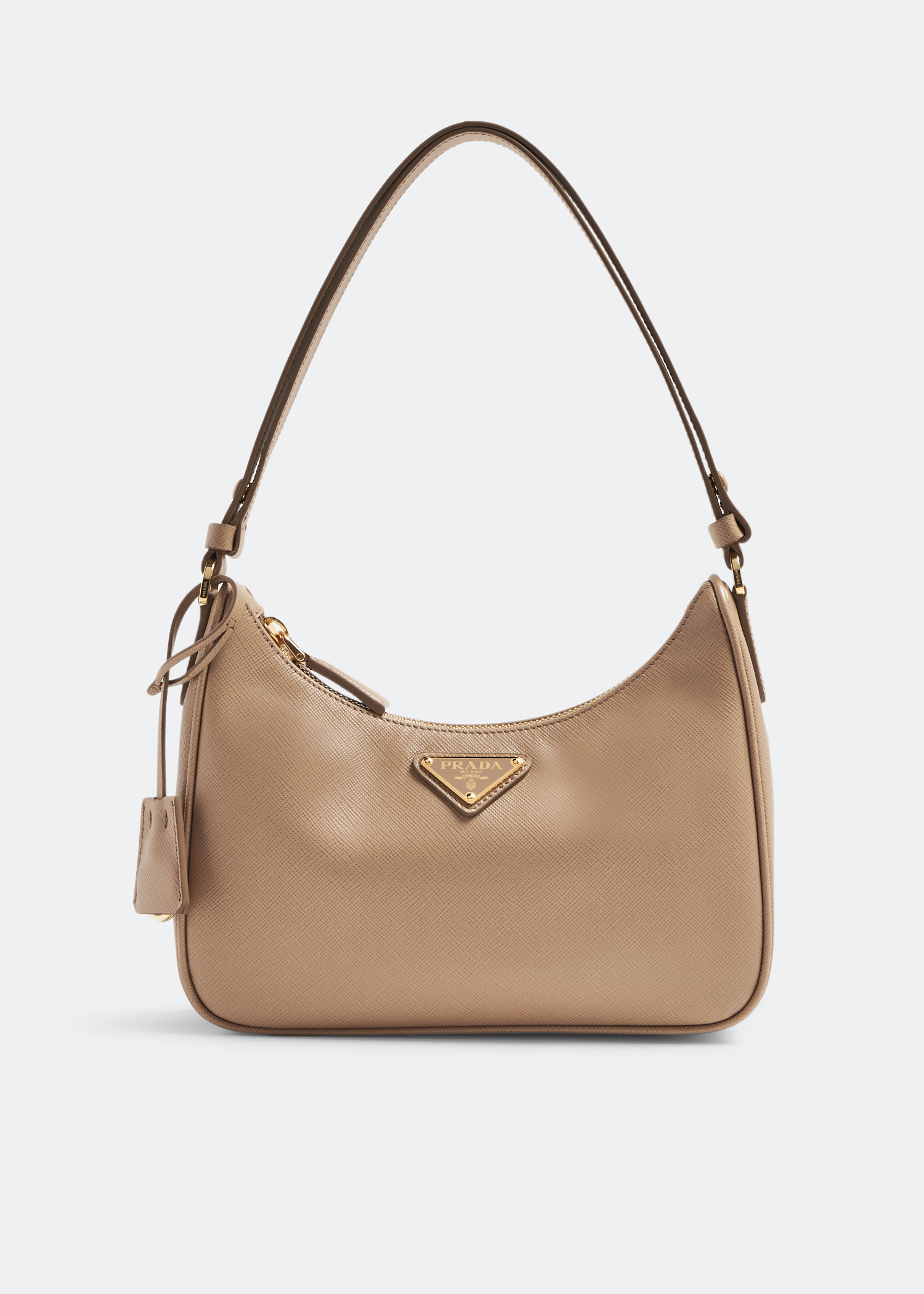 

Re-Edition Saffiano leather mini bag, Beige