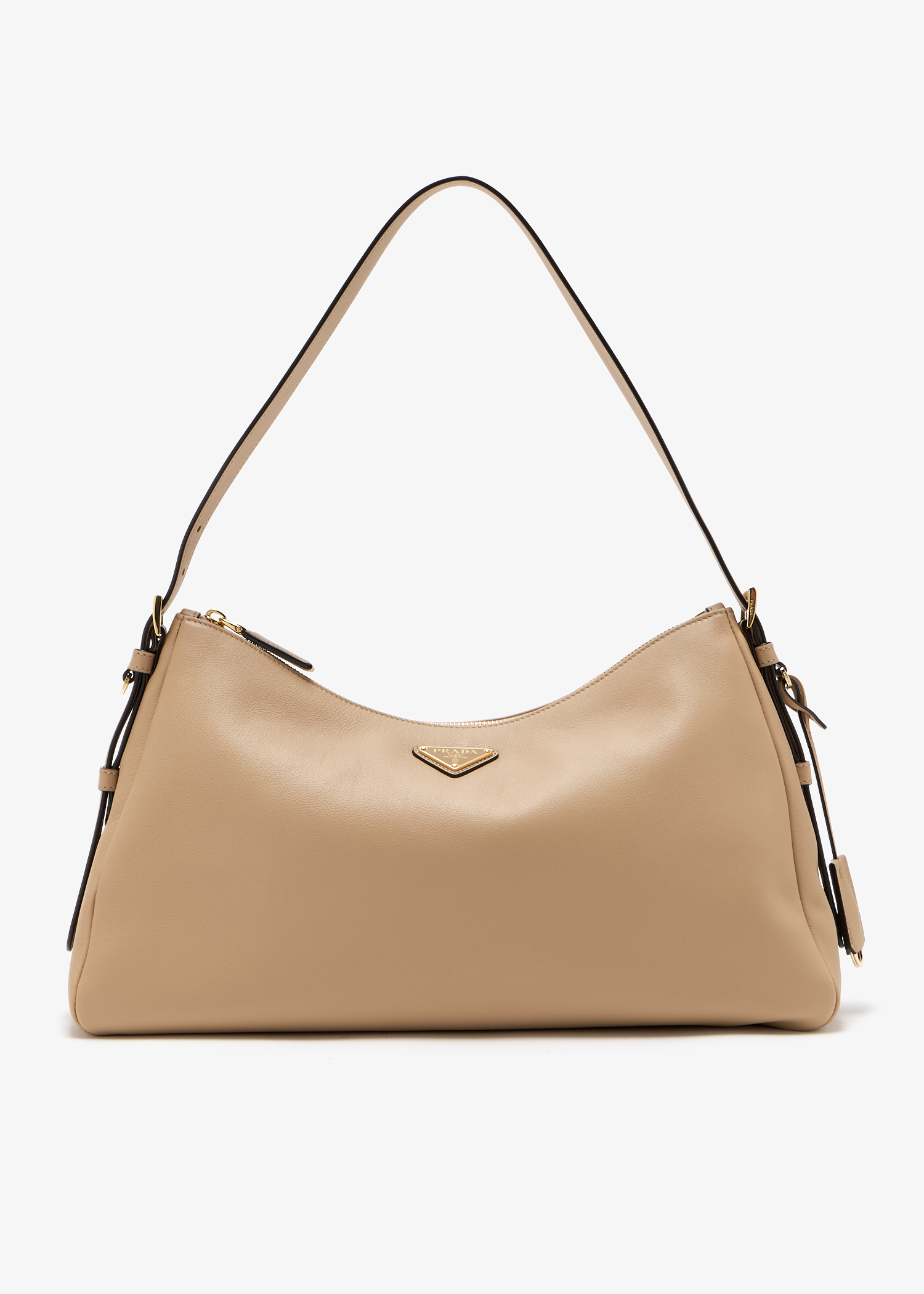 

Prada Aimèe large crochet shoulder bag, Beige