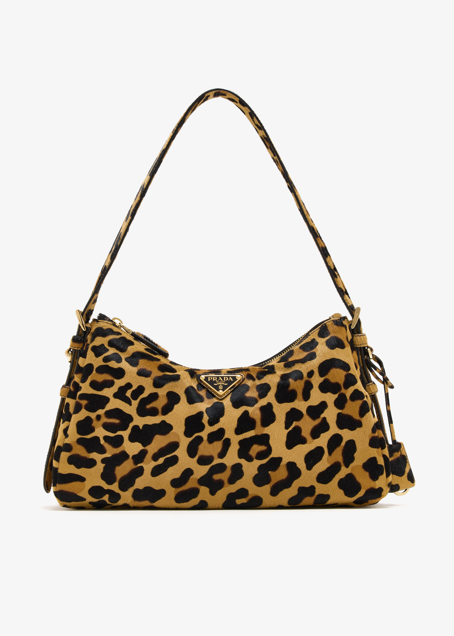 

Prada Aimèe medium printed leather shoulder bag, Animal printed