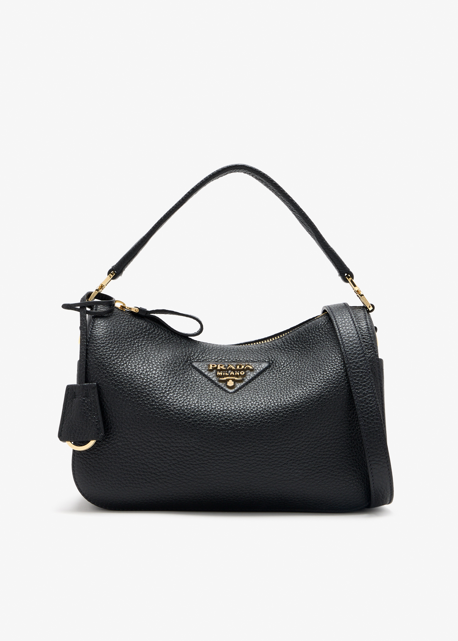 

Small leather bag, Black