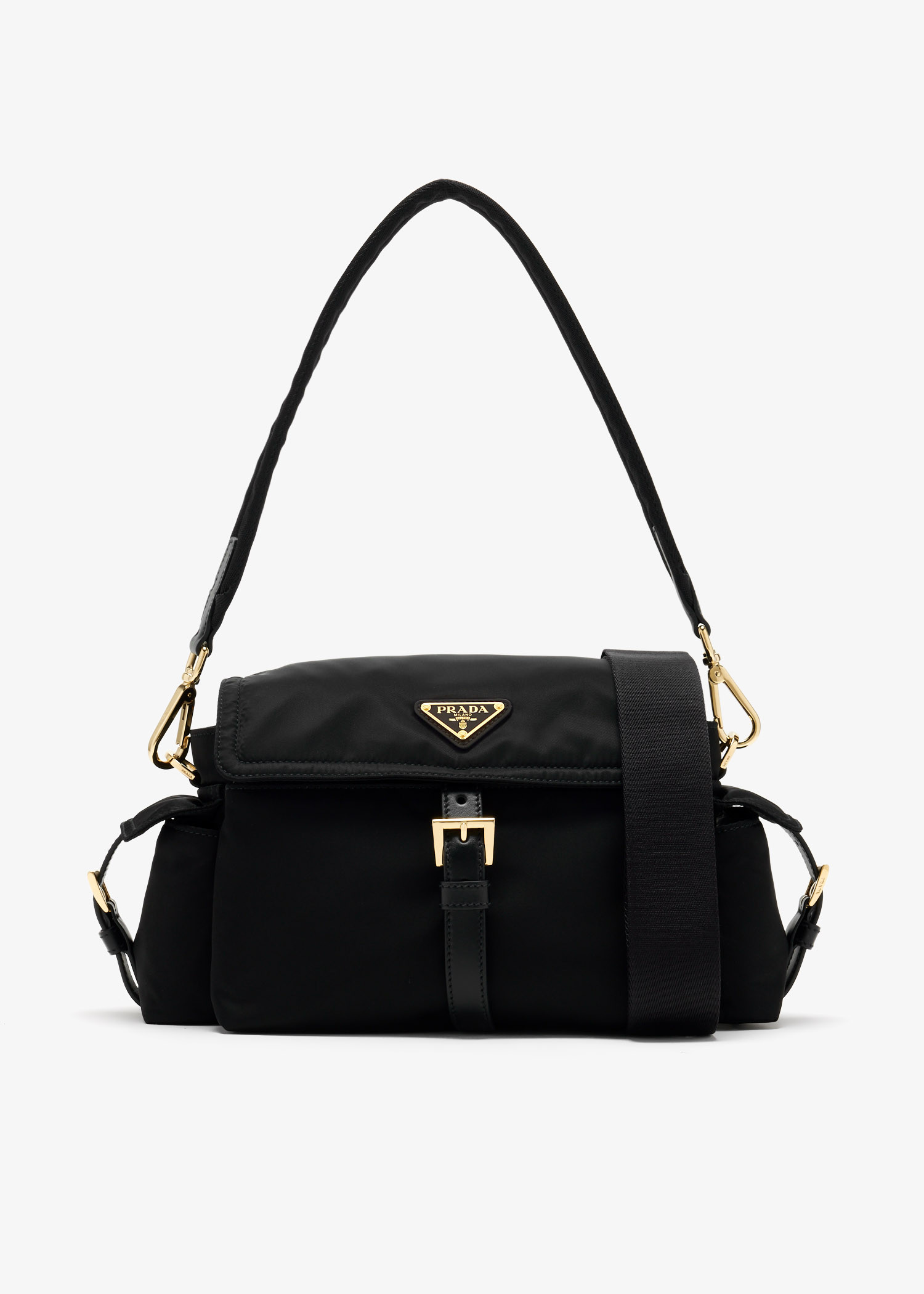 

Prada Explore medium Re-Nylon shoulder bag, Black