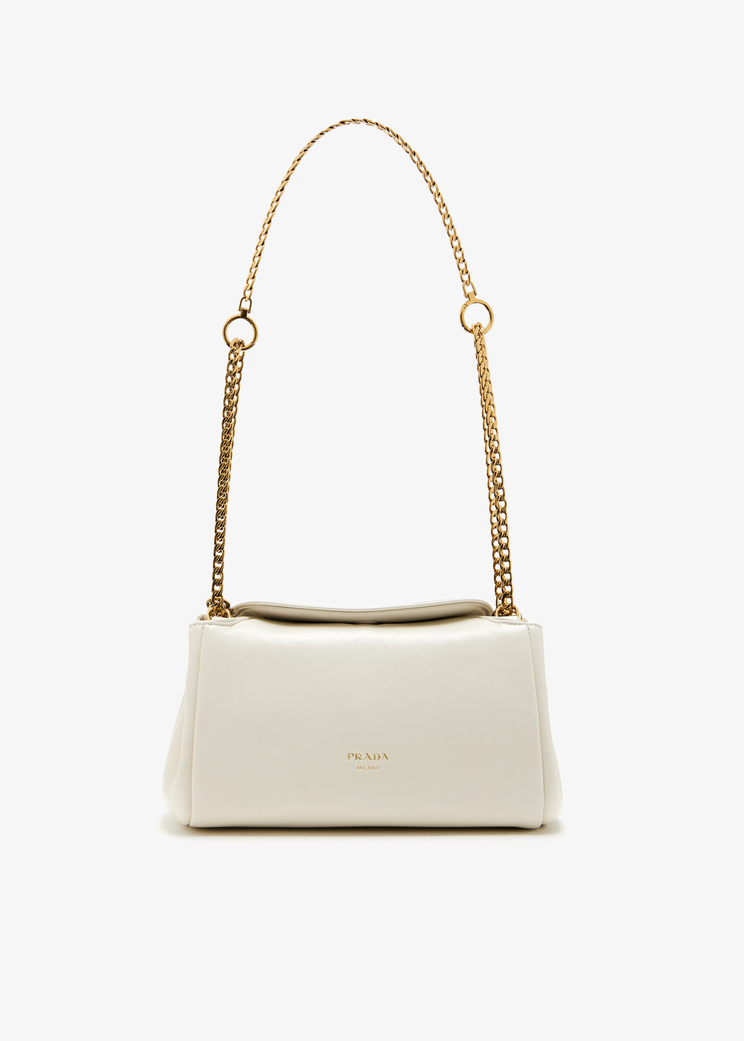 

Prada Tumulte small nappa leather bag, White