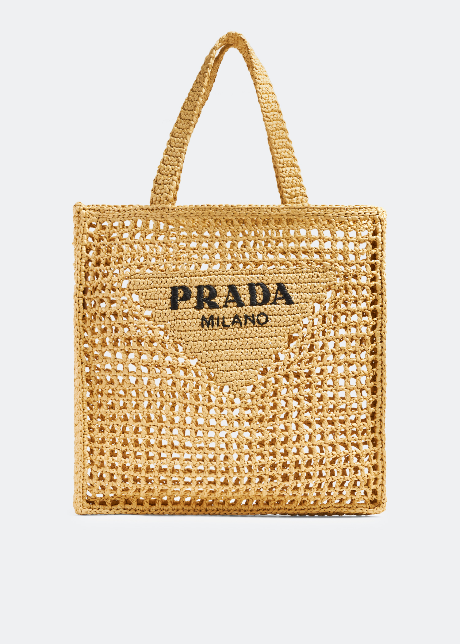 

Raffia tote bag, Beige