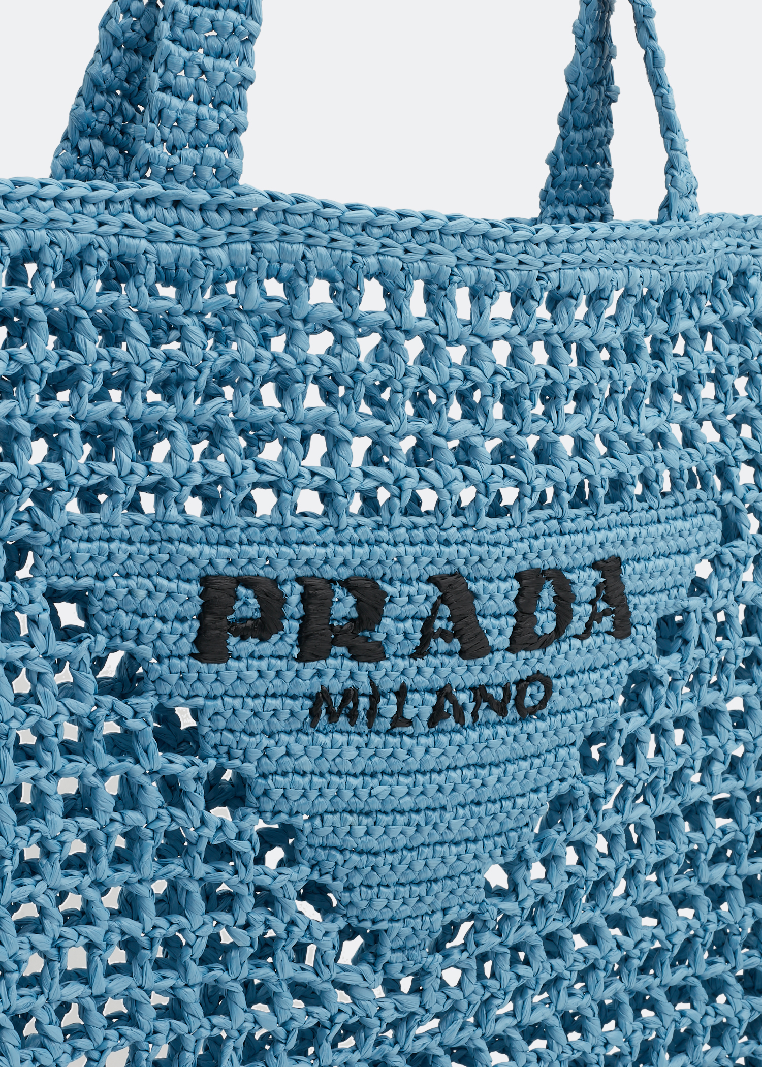 

Raffia tote bag, Blue