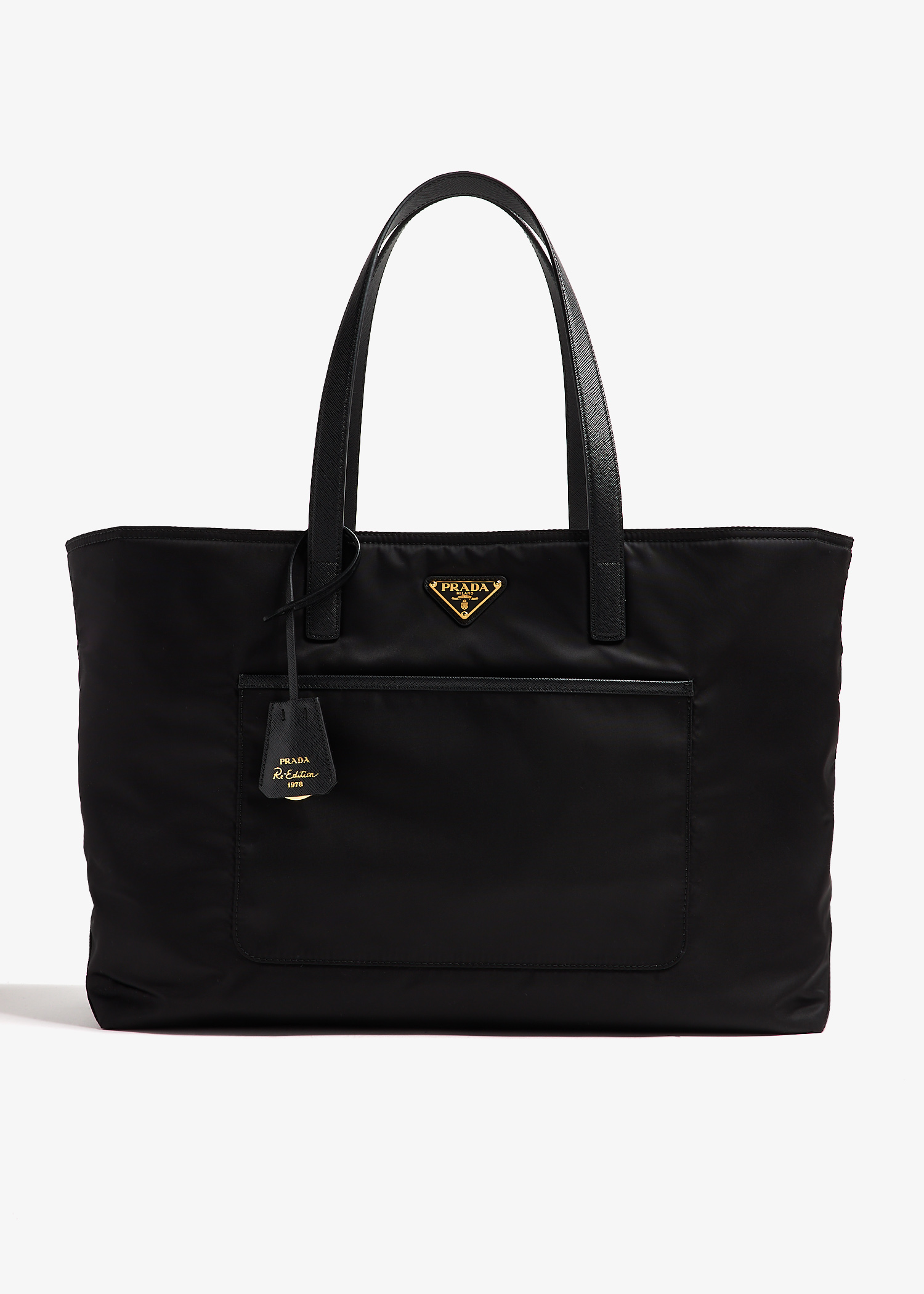 

Prada Re-Edition 1978 large Re-Nylon and Saffiano leather tote bag, Black