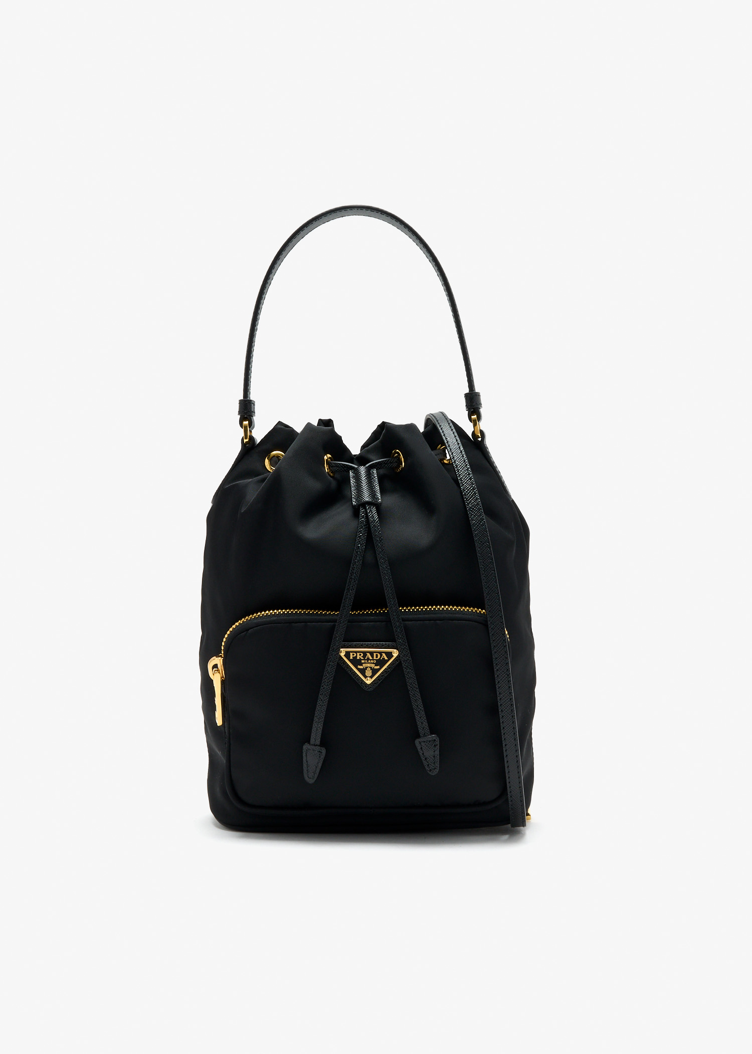 

Prada Duet Re-Nylon bucket bag, Black
