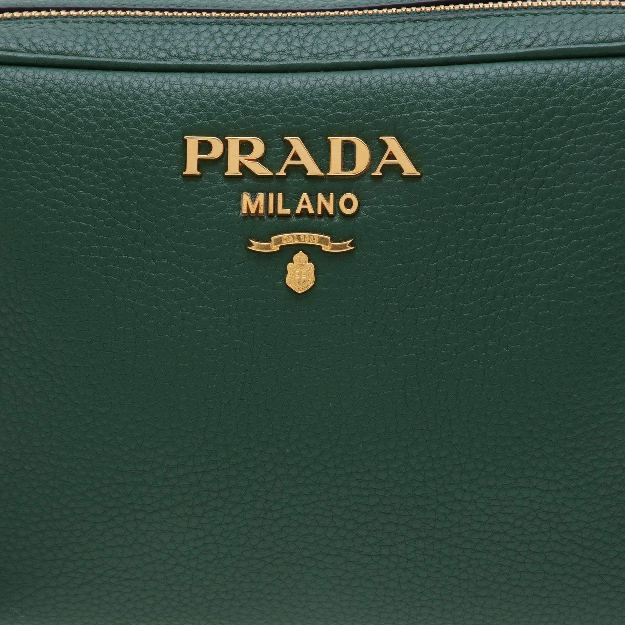 

Leather shoulder bag, Green