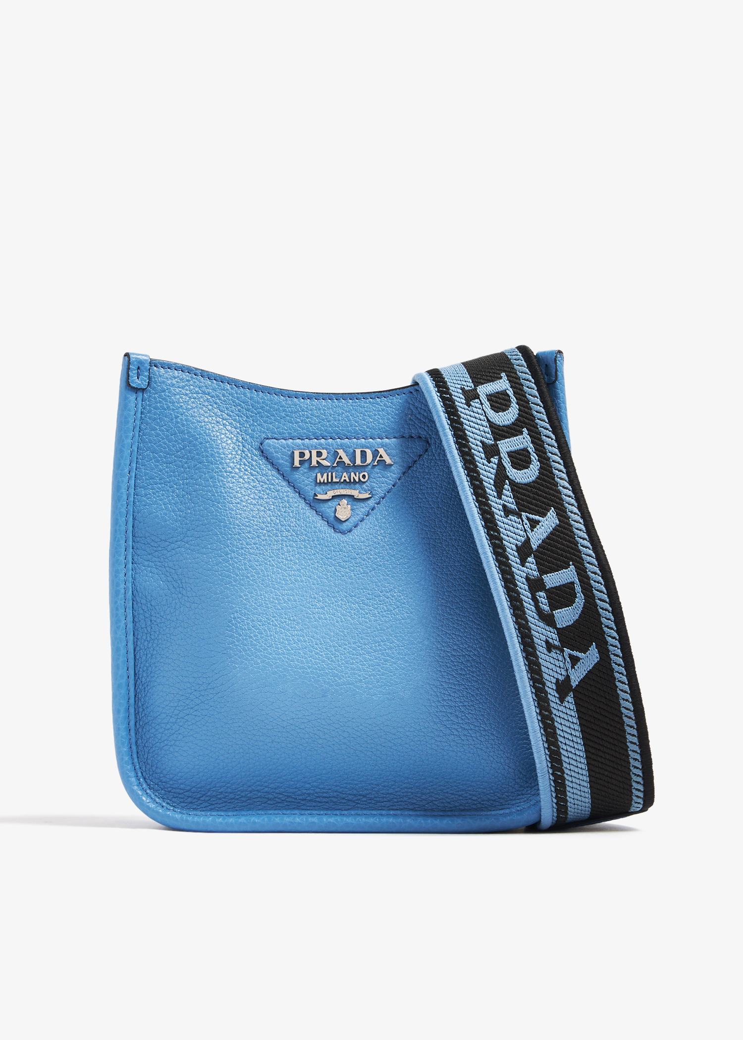 

Leather mini shoulder bag, Blue